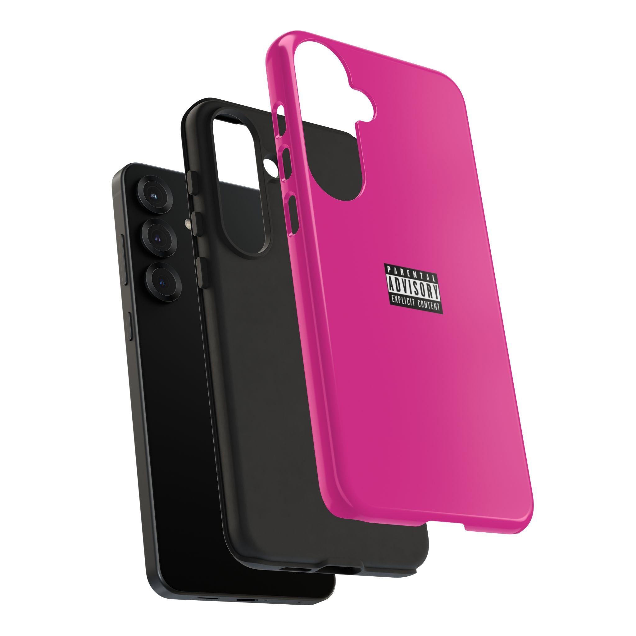 Bold Phone Case, Parental Advisory Phone C'over, Trendy Tech Accessory, Unique Gift for Teens, Vibrant Phone Protection