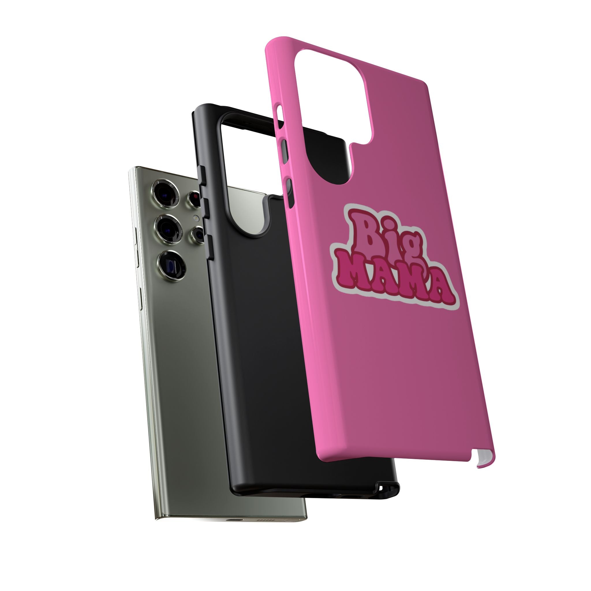 Big Mama Phone Case - Cute Pink Tough Case for Moms, Fun Gift for Mother's Day, Stylish Phone Cover, Unique Smartphone Accessory