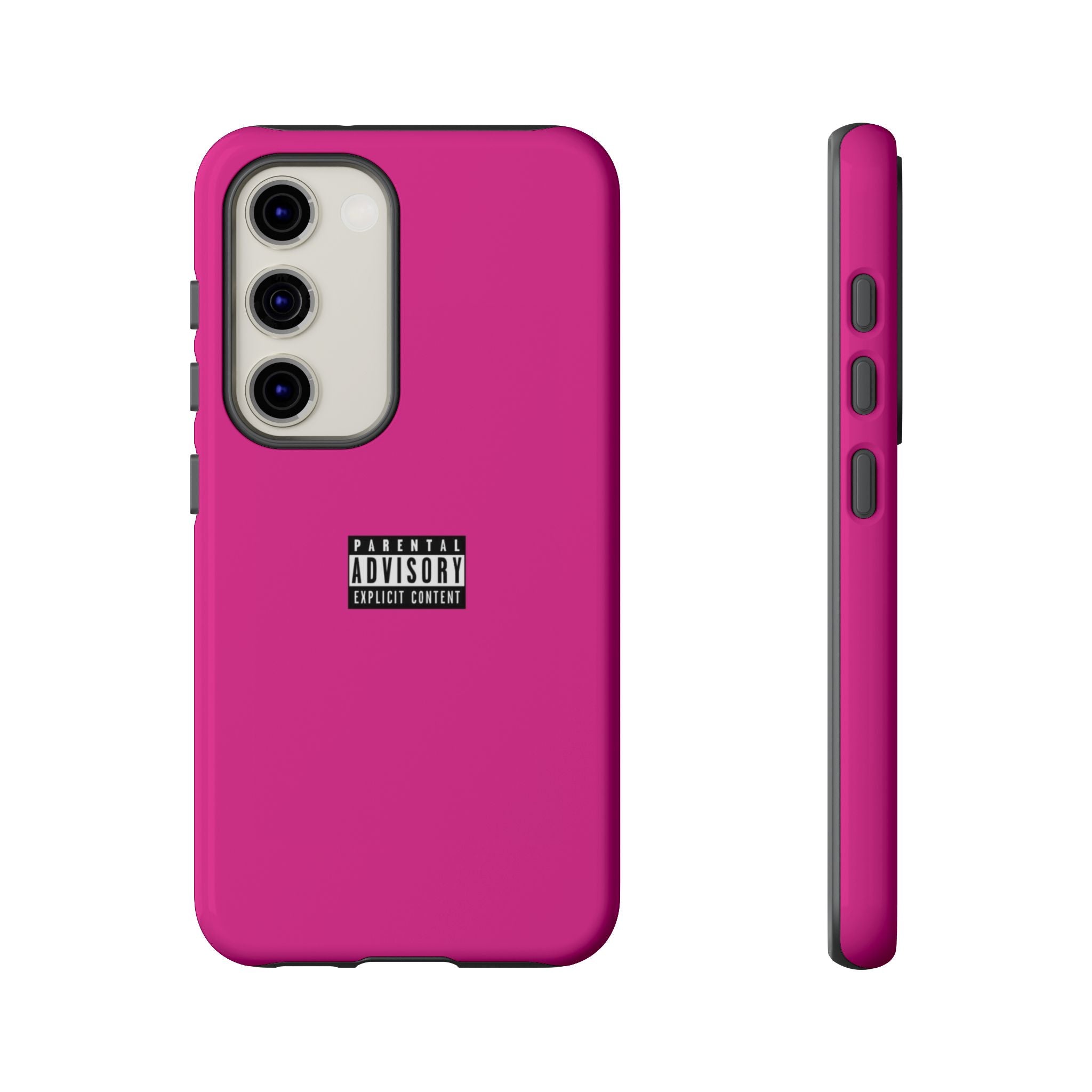 Bold Phone Case, Parental Advisory Phone C'over, Trendy Tech Accessory, Unique Gift for Teens, Vibrant Phone Protection