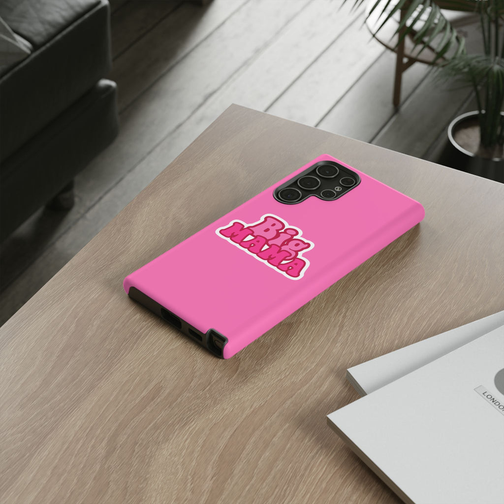 Big Mama Phone Case - Cute Pink Tough Case for Moms, Fun Gift for Mother's Day, Stylish Phone Cover, Unique Smartphone Accessory