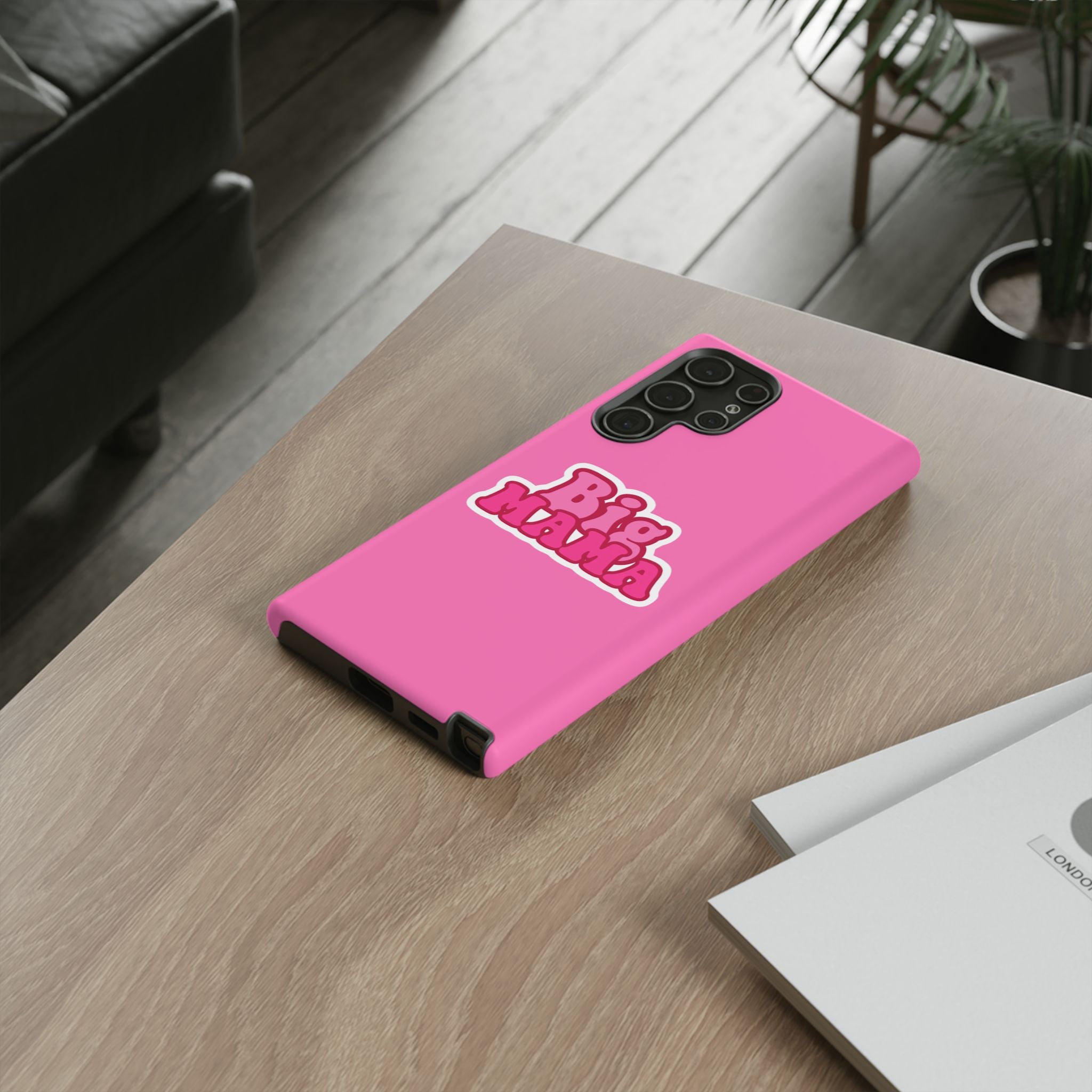 Big Mama Phone Case - Cute Pink Tough Case for Moms, Fun Gift for Mother's Day, Stylish Phone Cover, Unique Smartphone Accessory