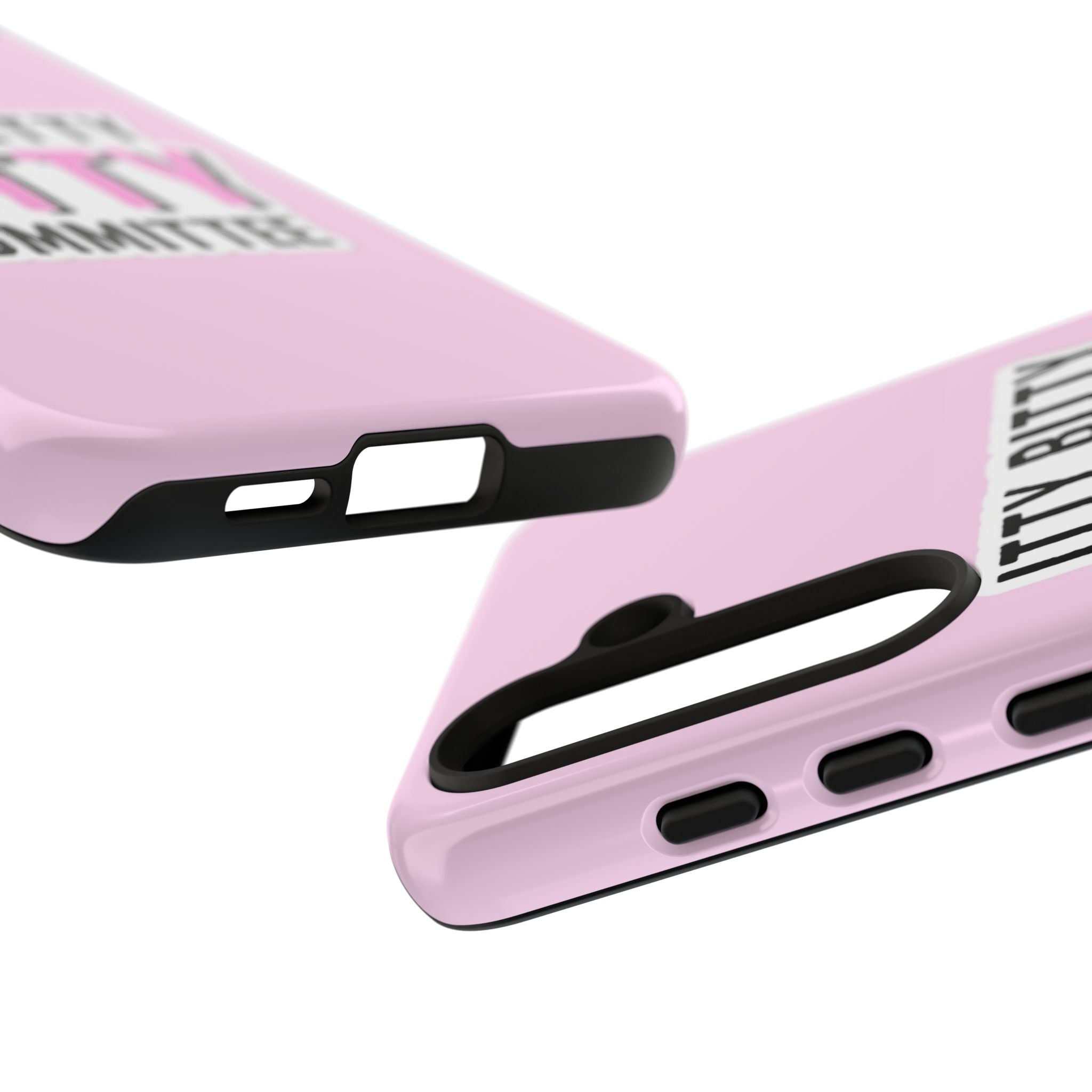 Pink Phone Case with Itty Bitty Titty Committee Design, Funny Phone Cover, Gift for Her, Cute Cellphone Case, Quirky Accessory