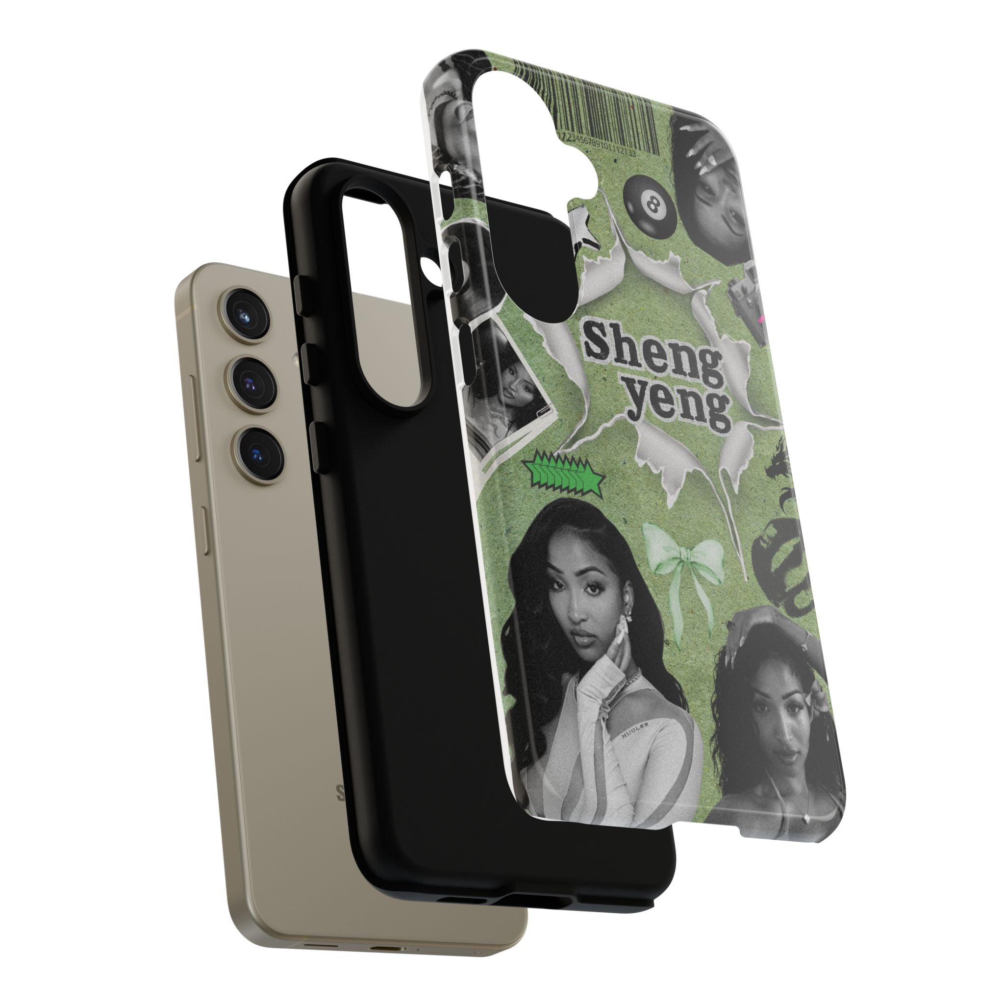 Trendy Phone Case with Unique Black and Green Design, Artistic Phone Cover, Customizable Phone Shell, Vintage Style Case, Gift for [...]