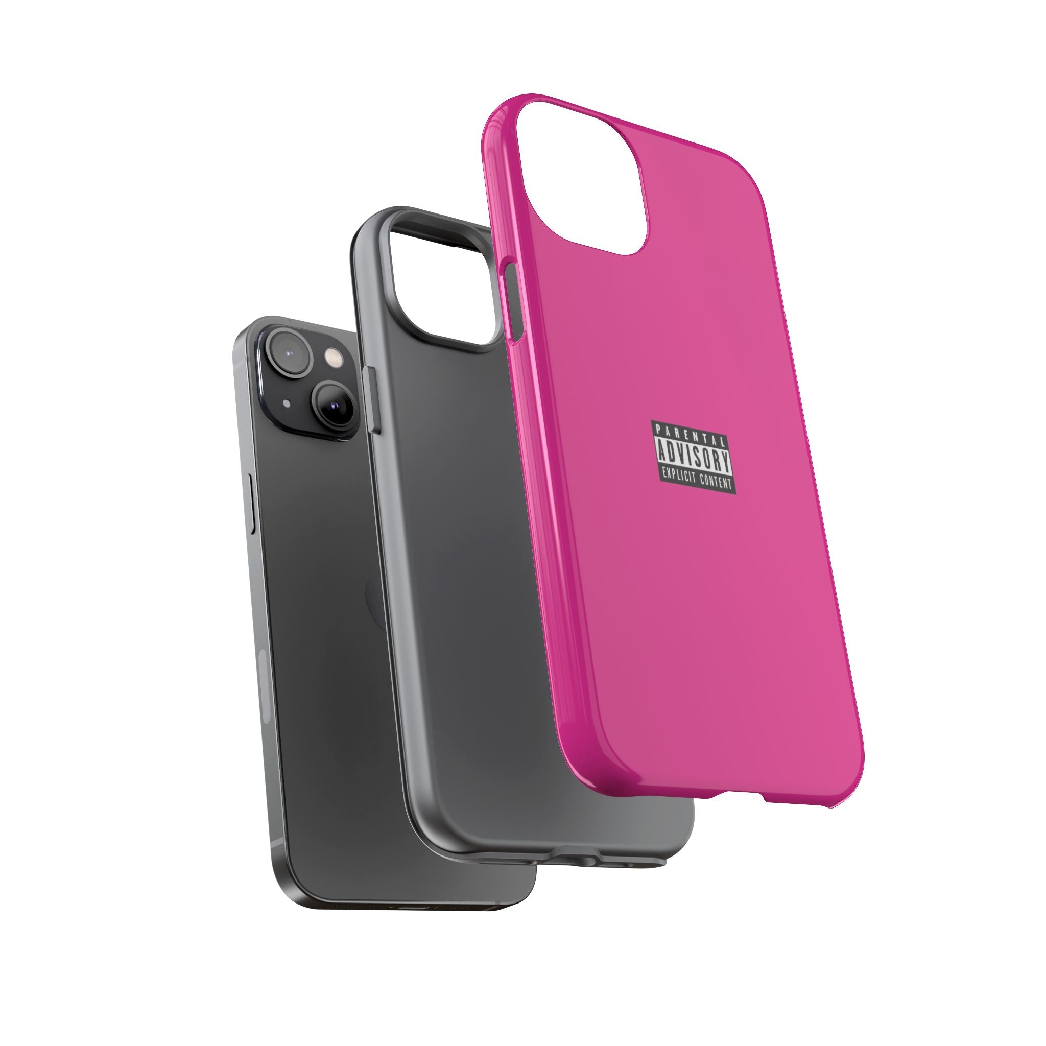 Bold Phone Case, Parental Advisory Phone C'over, Trendy Tech Accessory, Unique Gift for Teens, Vibrant Phone Protection