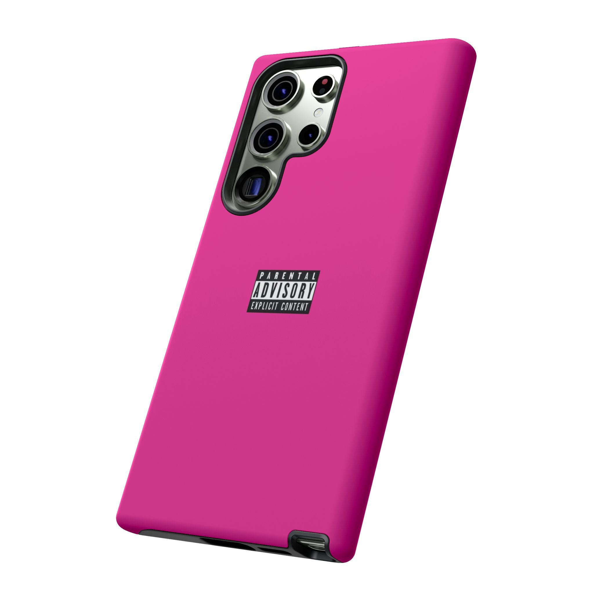 Bold Phone Case, Parental Advisory Phone C'over, Trendy Tech Accessory, Unique Gift for Teens, Vibrant Phone Protection