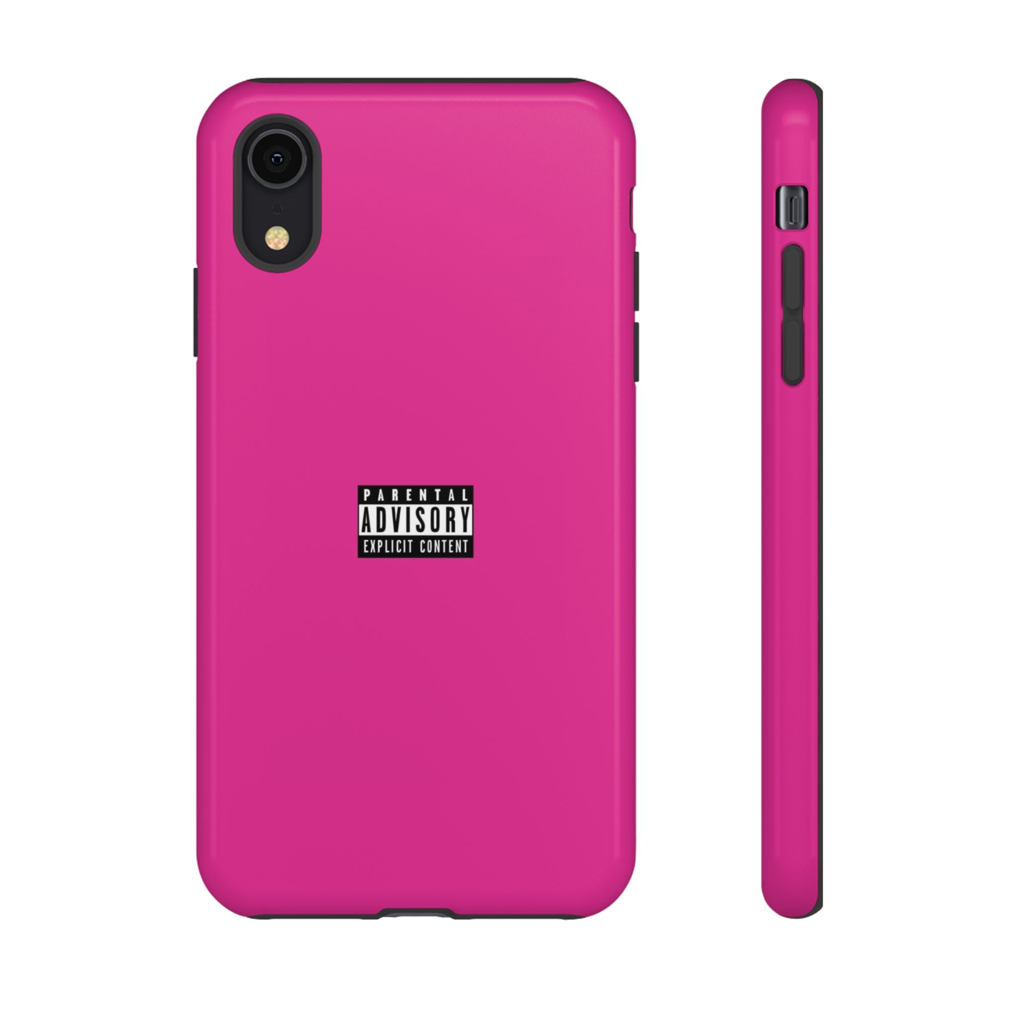 Bold Phone Case, Parental Advisory Phone C'over, Trendy Tech Accessory, Unique Gift for Teens, Vibrant Phone Protection