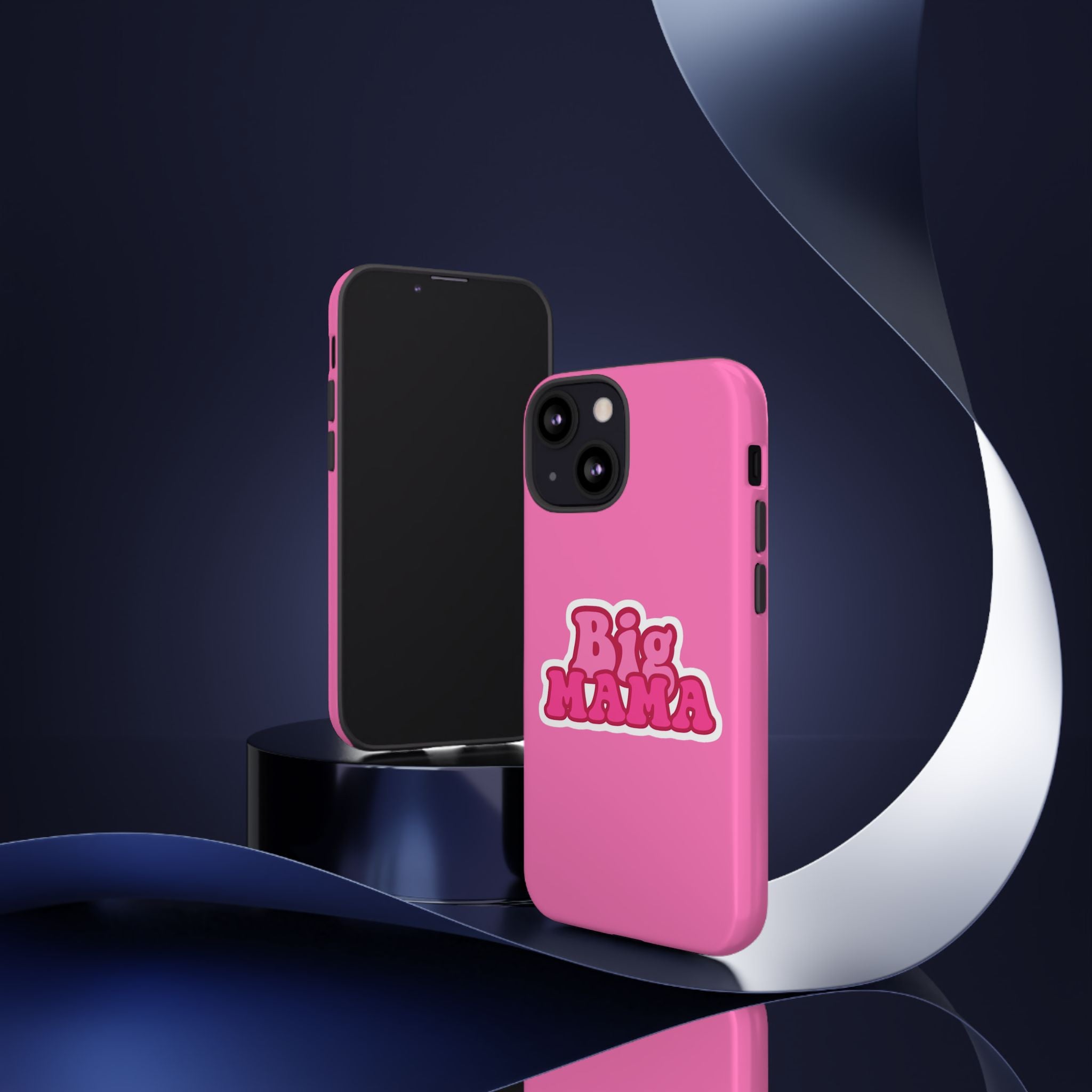 Big Mama Phone Case - Cute Pink Tough Case for Moms, Fun Gift for Mother's Day, Stylish Phone Cover, Unique Smartphone Accessory