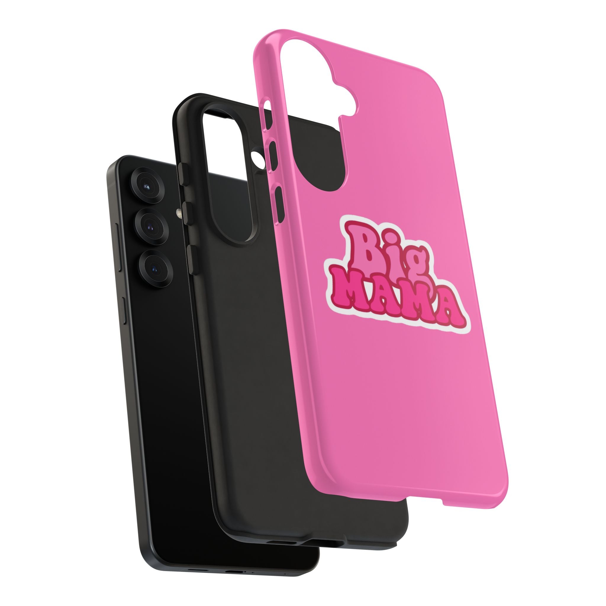 Big Mama Phone Case - Cute Pink Tough Case for Moms, Fun Gift for Mother's Day, Stylish Phone Cover, Unique Smartphone Accessory