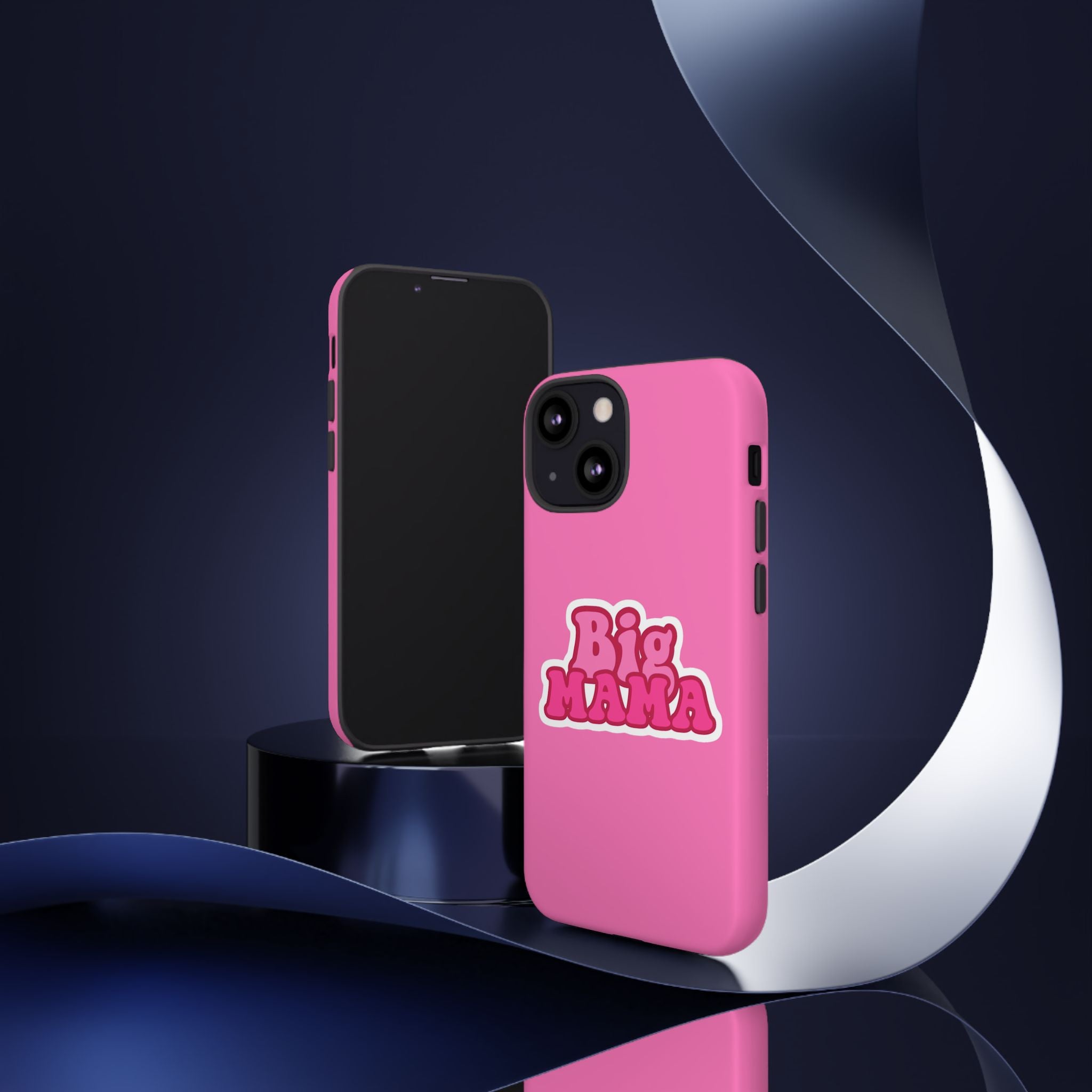 Big Mama Phone Case - Cute Pink Tough Case for Moms, Fun Gift for Mother's Day, Stylish Phone Cover, Unique Smartphone Accessory