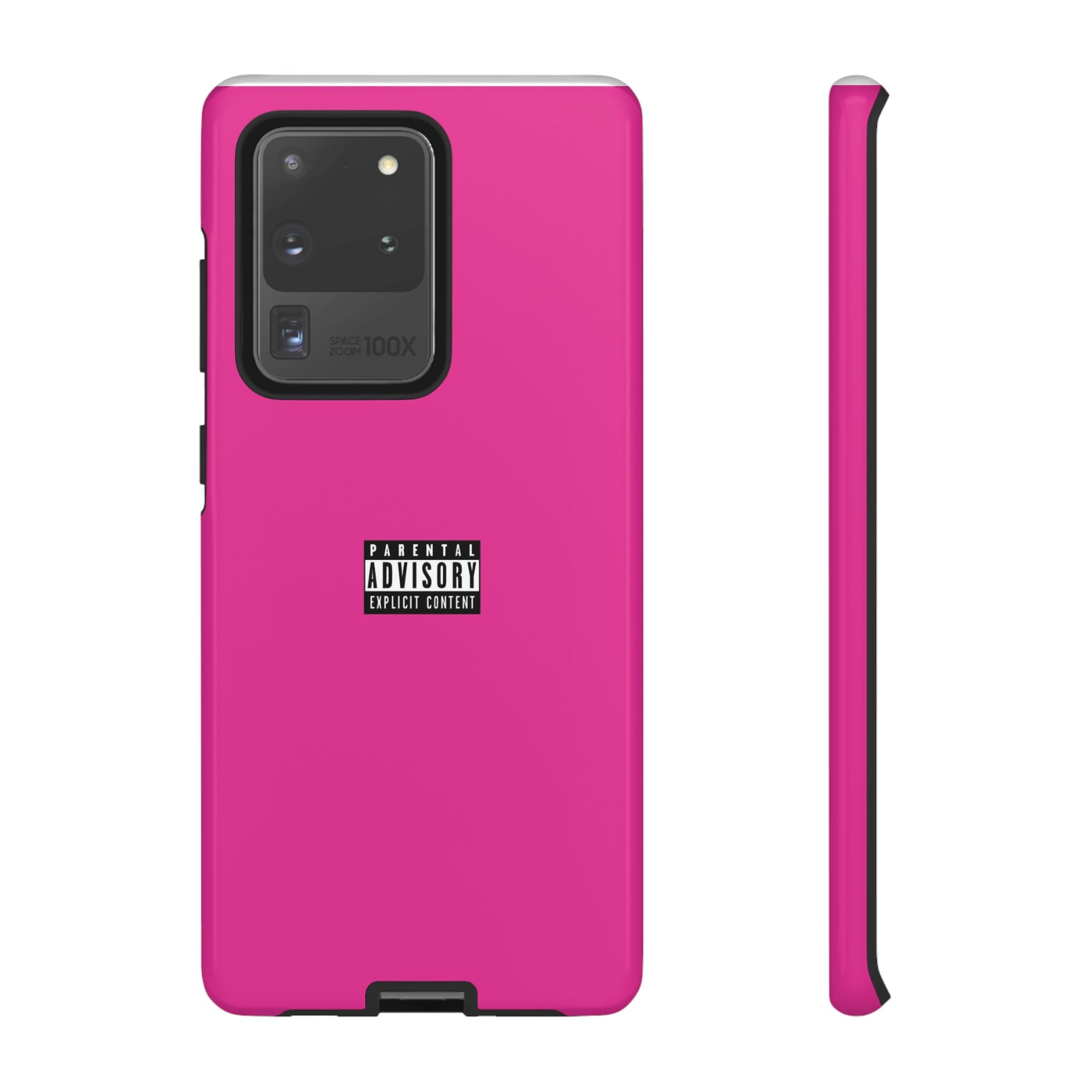 Bold Phone Case, Parental Advisory Phone C'over, Trendy Tech Accessory, Unique Gift for Teens, Vibrant Phone Protection