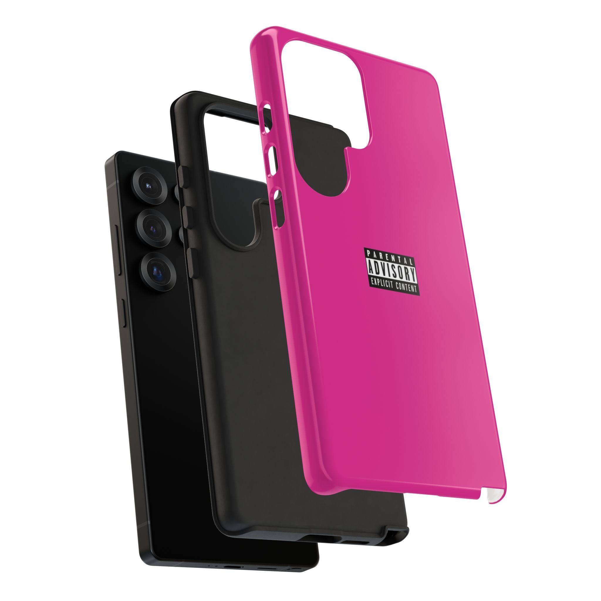 Bold Phone Case, Parental Advisory Phone C'over, Trendy Tech Accessory, Unique Gift for Teens, Vibrant Phone Protection