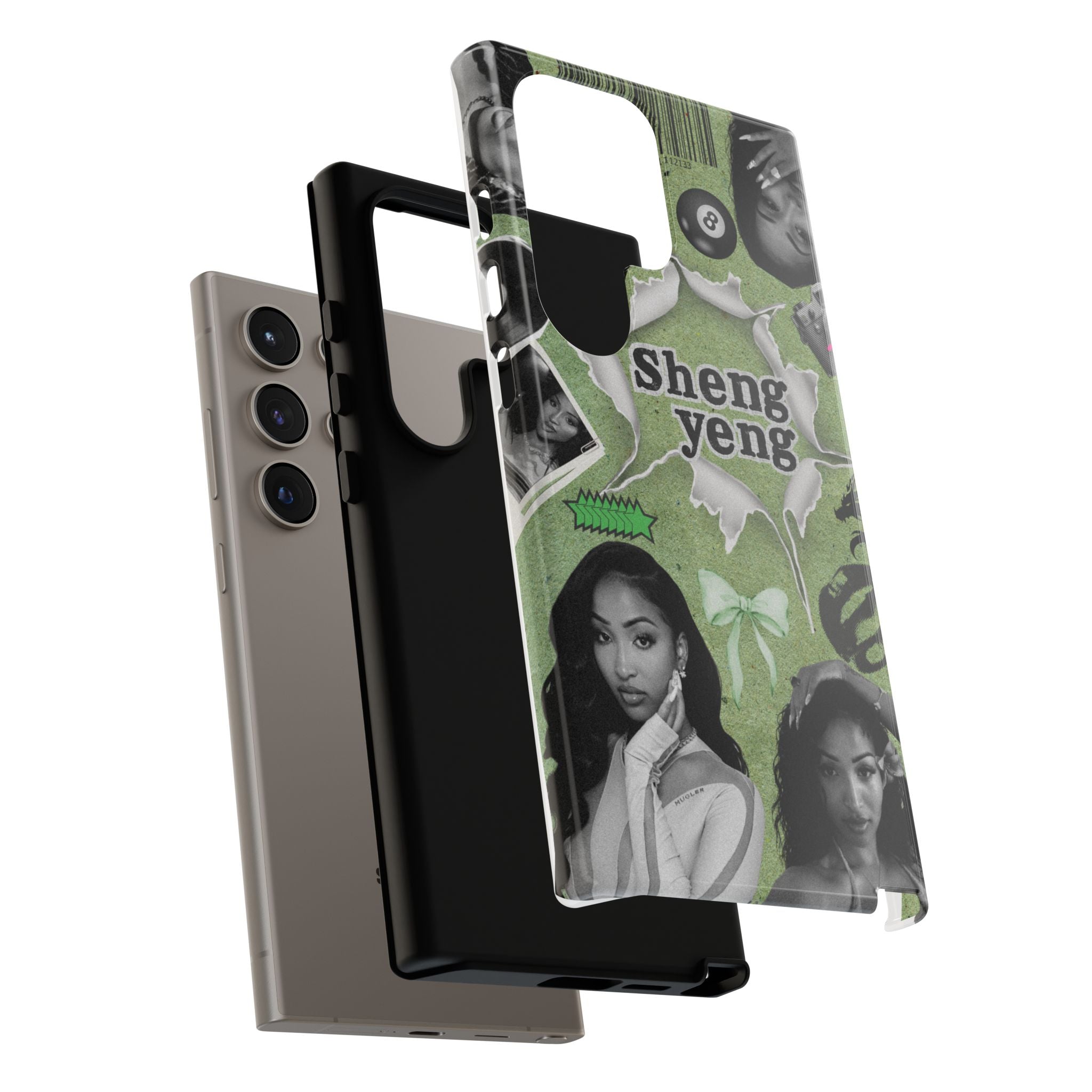 Trendy Phone Case with Unique Black and Green Design, Artistic Phone Cover, Customizable Phone Shell, Vintage Style Case, Gift for [...]
