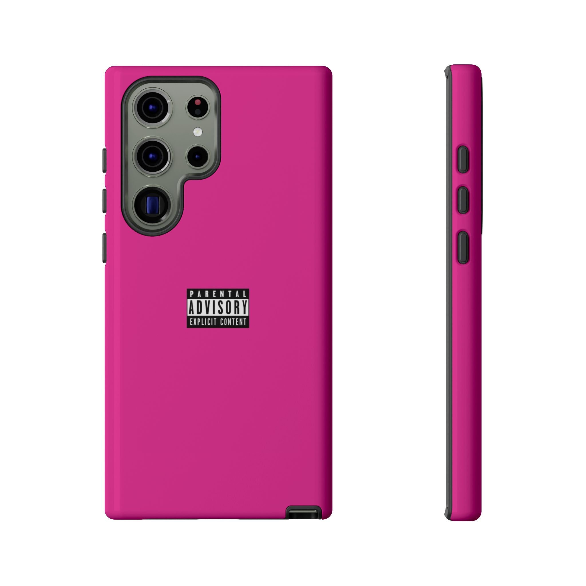 Bold Phone Case, Parental Advisory Phone C'over, Trendy Tech Accessory, Unique Gift for Teens, Vibrant Phone Protection