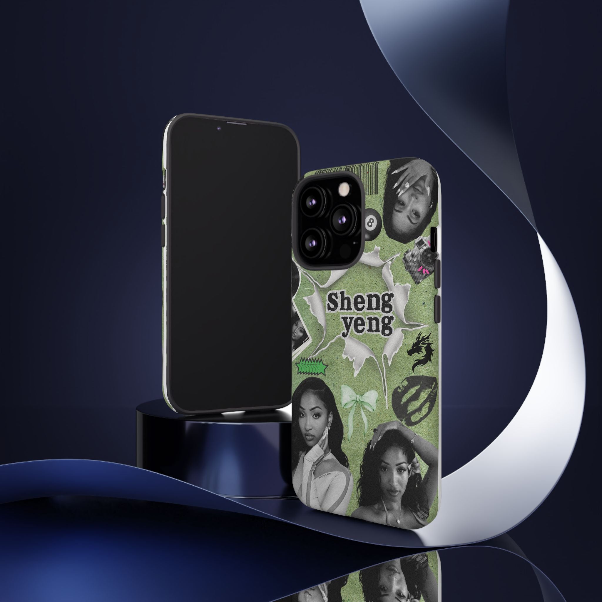 Trendy Phone Case with Unique Black and Green Design, Artistic Phone Cover, Customizable Phone Shell, Vintage Style Case, Gift for [...]