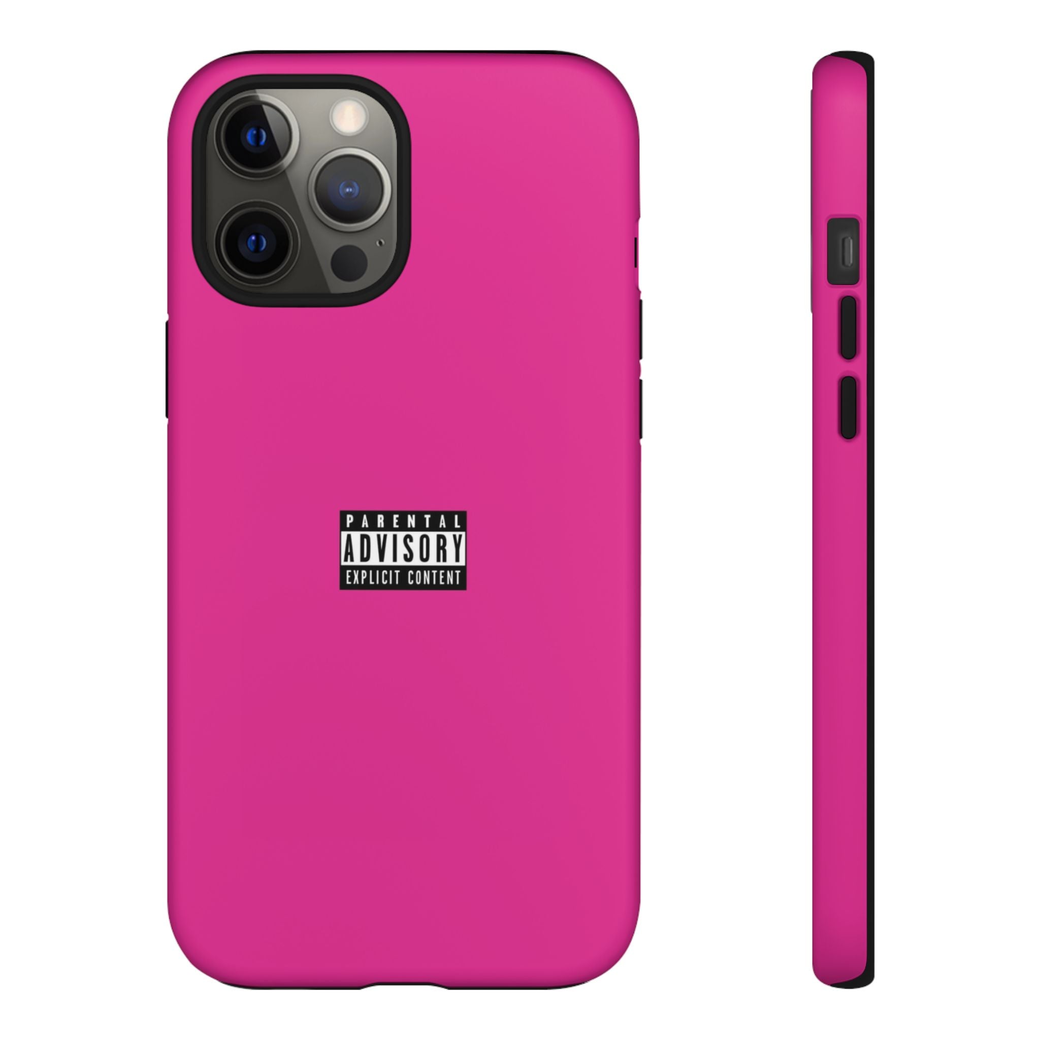 Bold Phone Case, Parental Advisory Phone C'over, Trendy Tech Accessory, Unique Gift for Teens, Vibrant Phone Protection