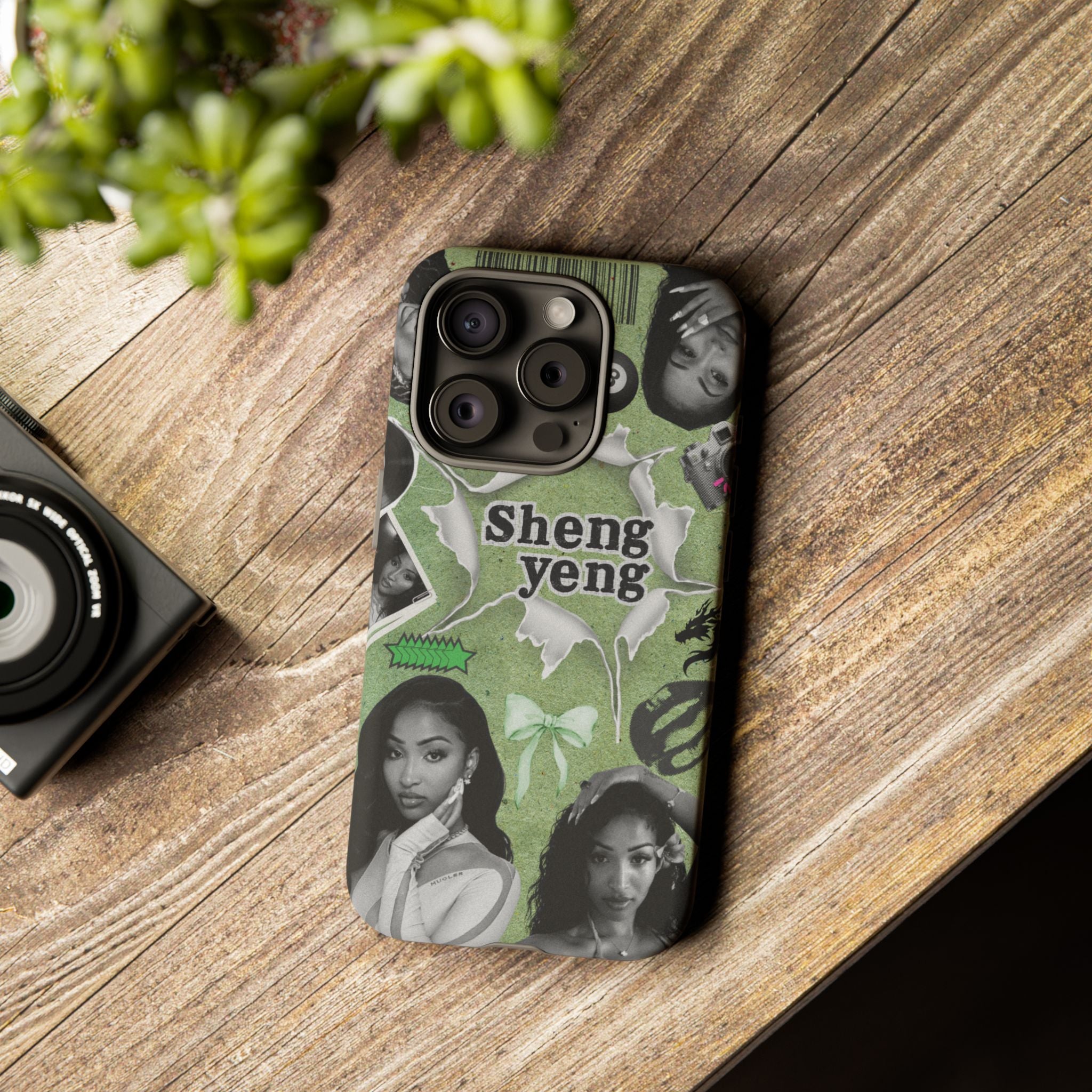Trendy Phone Case with Unique Black and Green Design, Artistic Phone Cover, Customizable Phone Shell, Vintage Style Case, Gift for [...]
