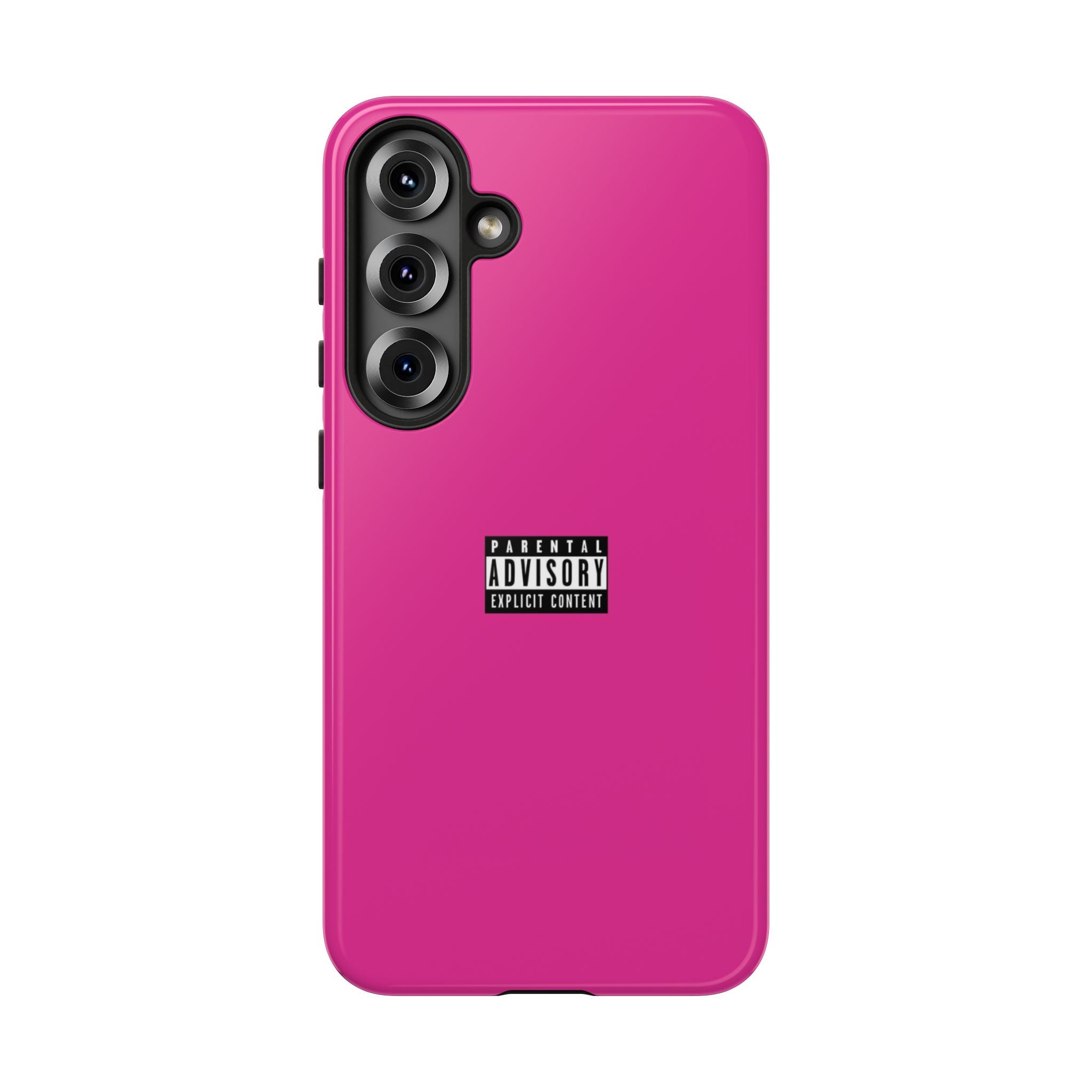 Bold Phone Case, Parental Advisory Phone C'over, Trendy Tech Accessory, Unique Gift for Teens, Vibrant Phone Protection