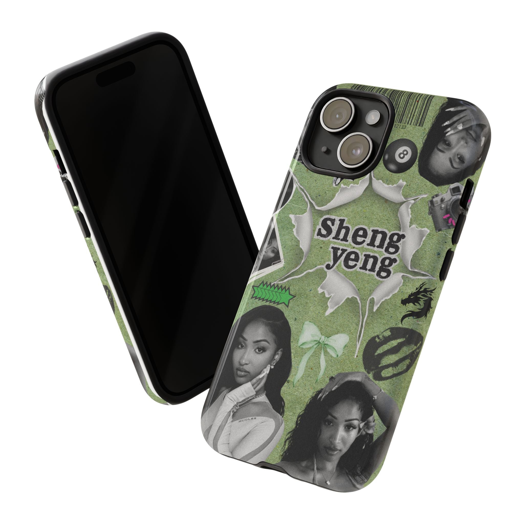 Trendy Phone Case with Unique Black and Green Design, Artistic Phone Cover, Customizable Phone Shell, Vintage Style Case, Gift for [...]