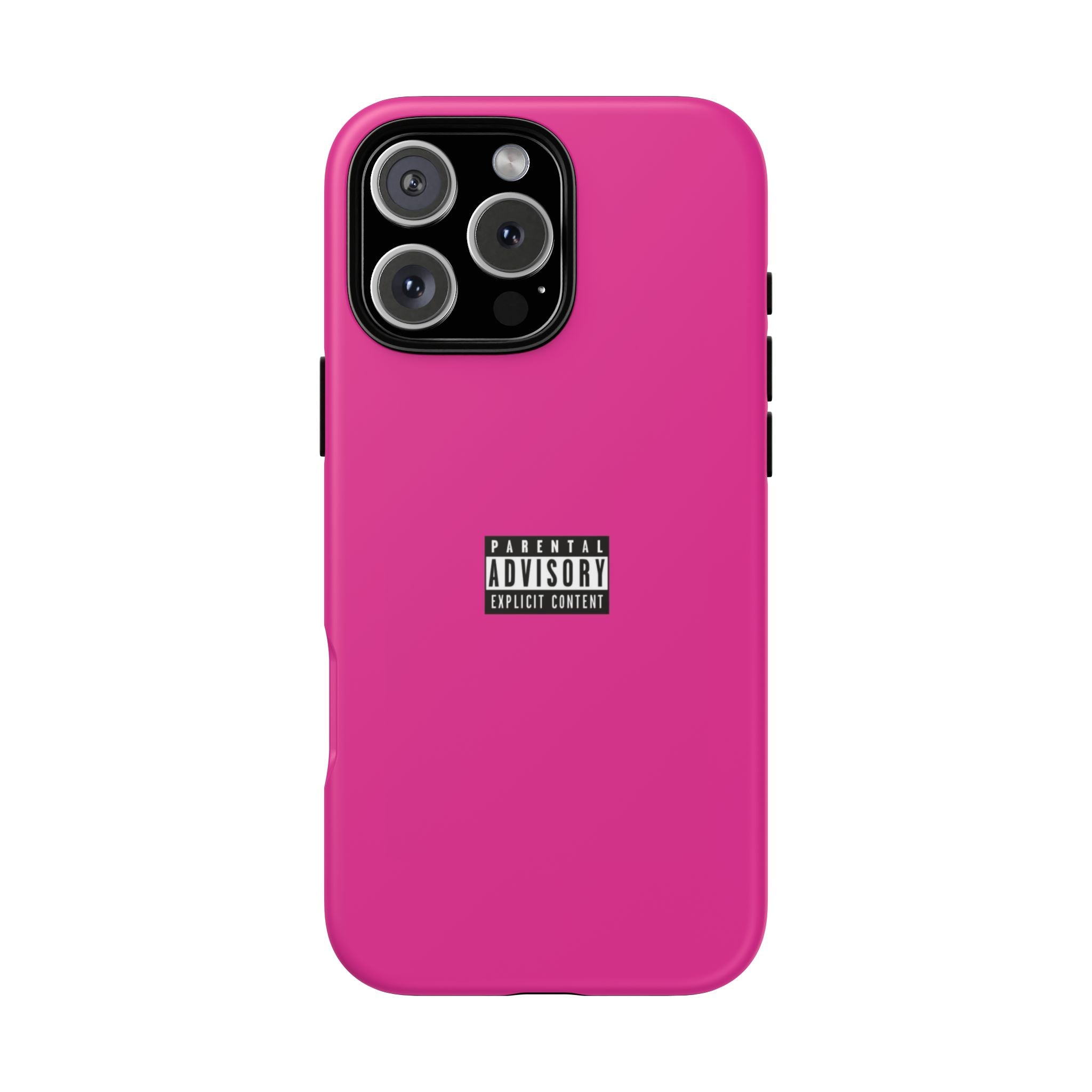 Bold Phone Case, Parental Advisory Phone C'over, Trendy Tech Accessory, Unique Gift for Teens, Vibrant Phone Protection