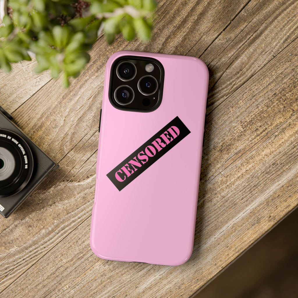 Censored Phone Case - Tough Cases, Cute Phone Cover, Unique Gift, Funny Phone Accessories, Trendy Tech Gear