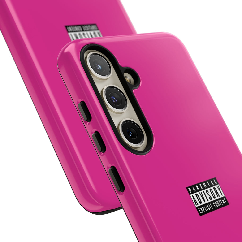 Bold Phone Case, Parental Advisory Phone C'over, Trendy Tech Accessory, Unique Gift for Teens, Vibrant Phone Protection