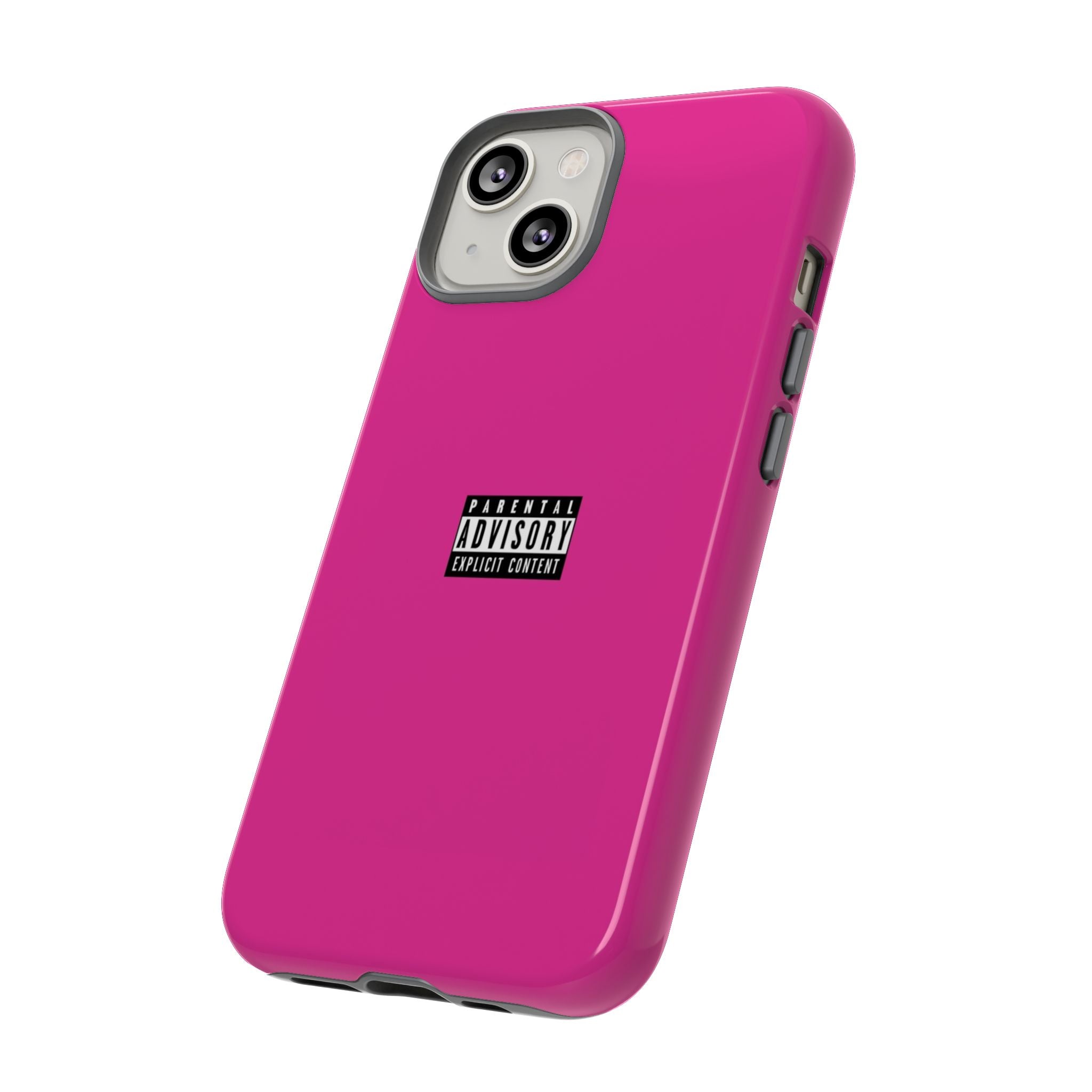 Bold Phone Case, Parental Advisory Phone C'over, Trendy Tech Accessory, Unique Gift for Teens, Vibrant Phone Protection
