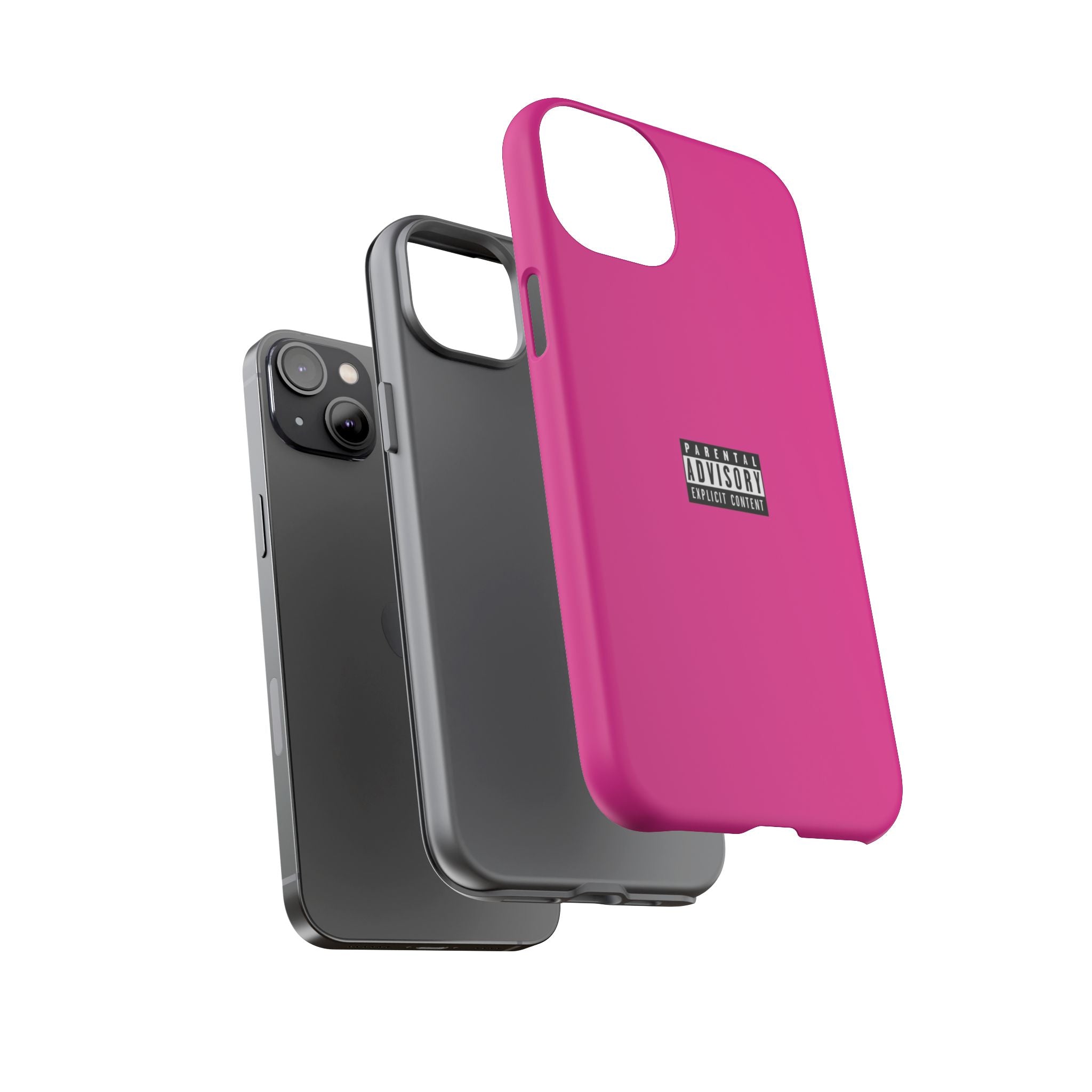 Bold Phone Case, Parental Advisory Phone C'over, Trendy Tech Accessory, Unique Gift for Teens, Vibrant Phone Protection