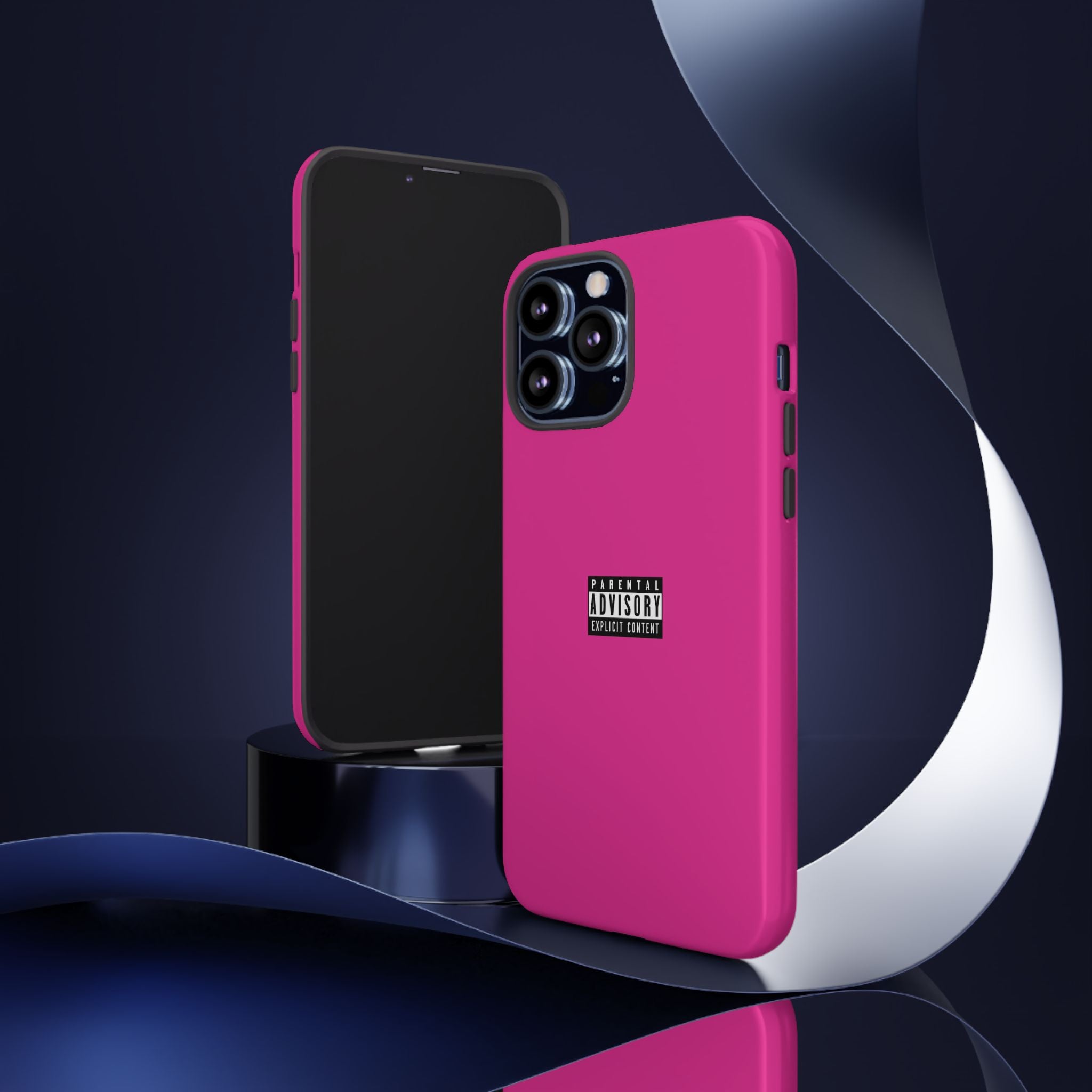 Bold Phone Case, Parental Advisory Phone C'over, Trendy Tech Accessory, Unique Gift for Teens, Vibrant Phone Protection