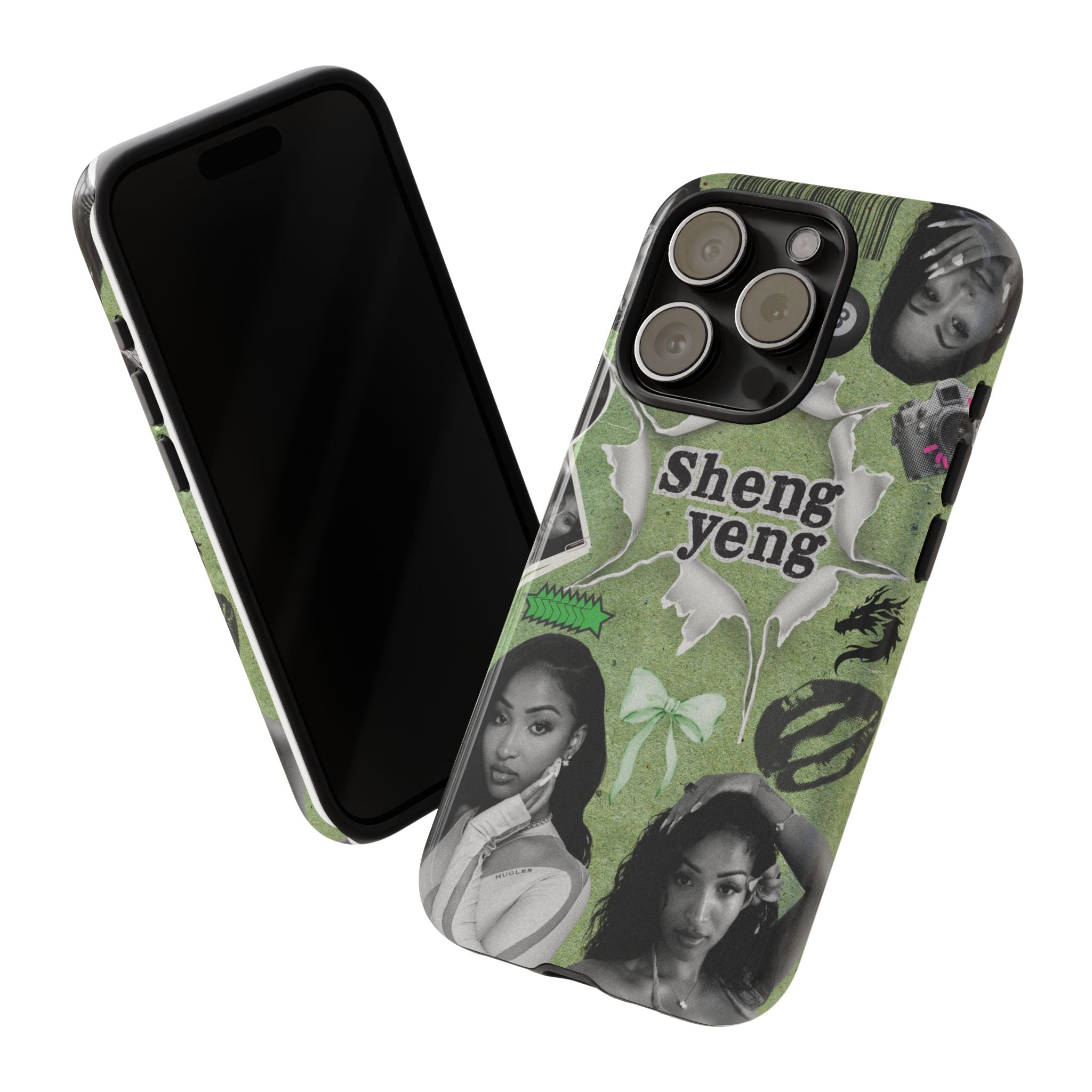 Trendy Phone Case with Unique Black and Green Design, Artistic Phone Cover, Customizable Phone Shell, Vintage Style Case, Gift for [...]