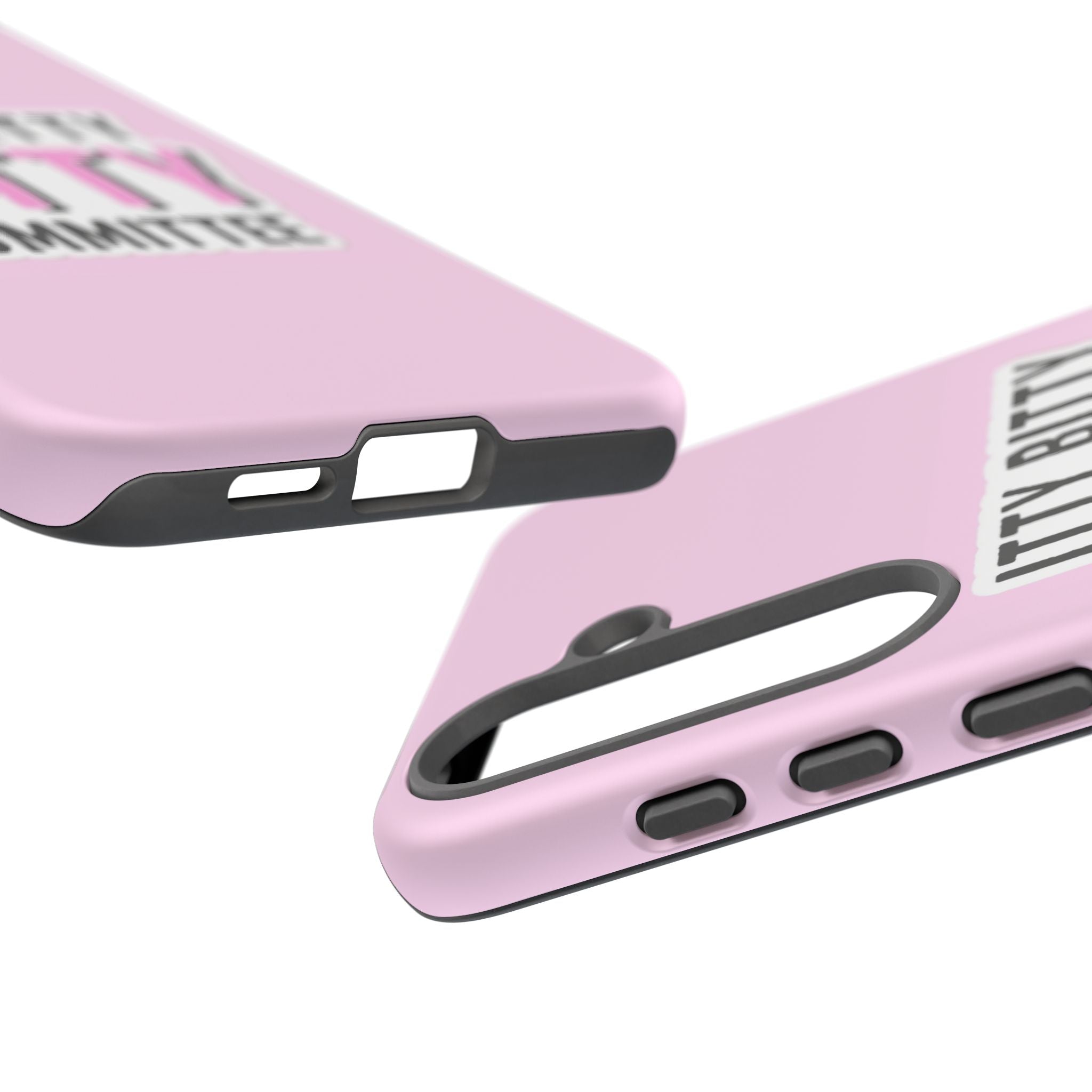 Pink Phone Case with Itty Bitty Titty Committee Design, Funny Phone Cover, Gift for Her, Cute Cellphone Case, Quirky Accessory