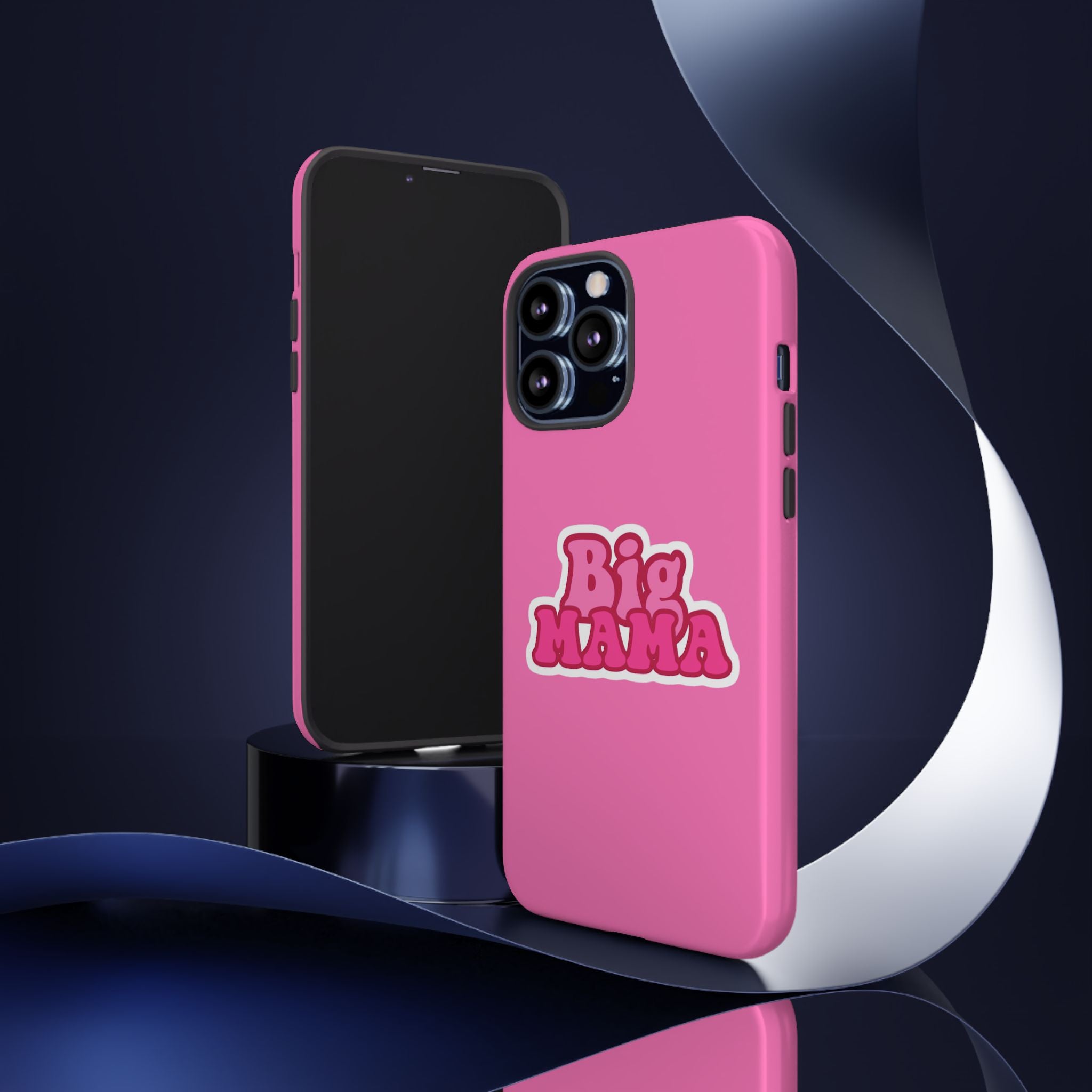 Big Mama Phone Case - Cute Pink Tough Case for Moms, Fun Gift for Mother's Day, Stylish Phone Cover, Unique Smartphone Accessory