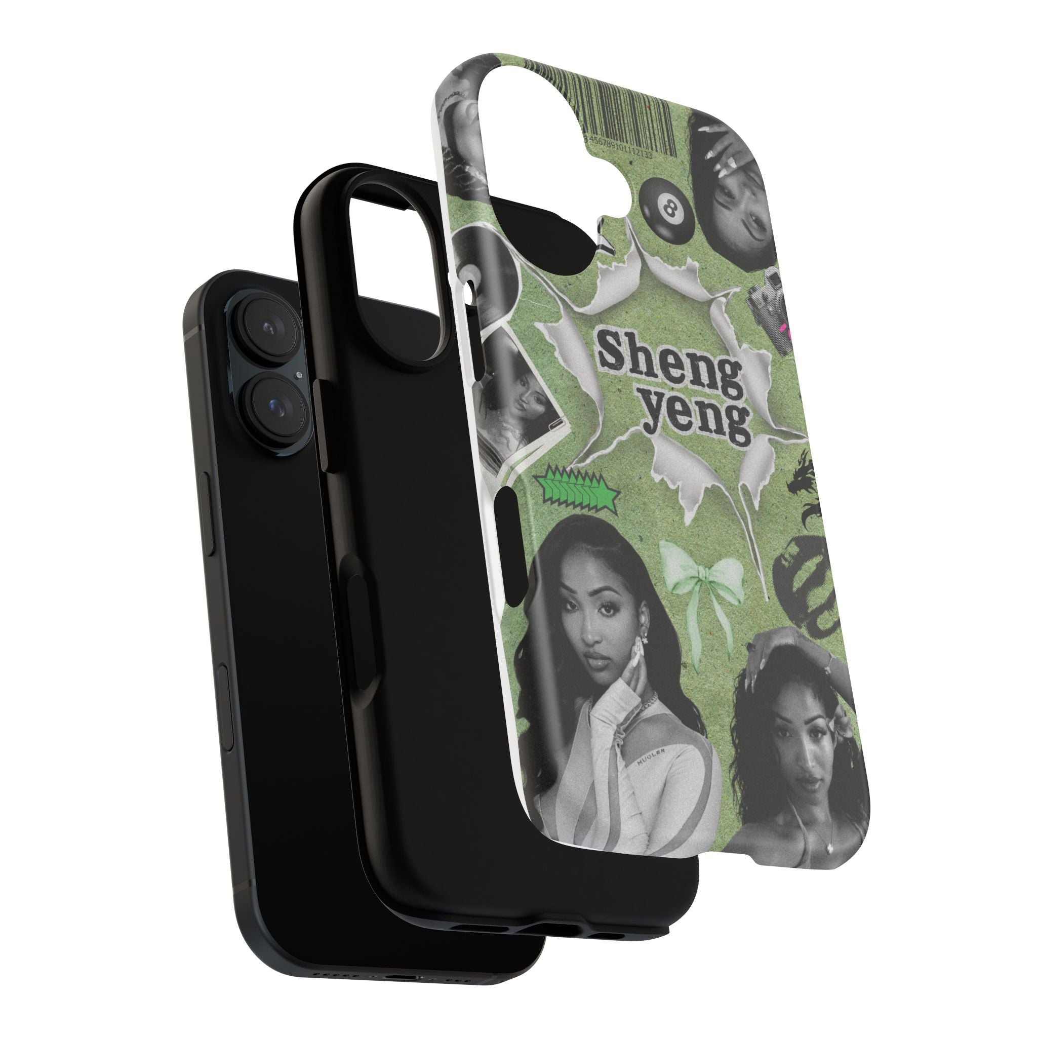 Trendy Phone Case with Unique Black and Green Design, Artistic Phone Cover, Customizable Phone Shell, Vintage Style Case, Gift for [...]