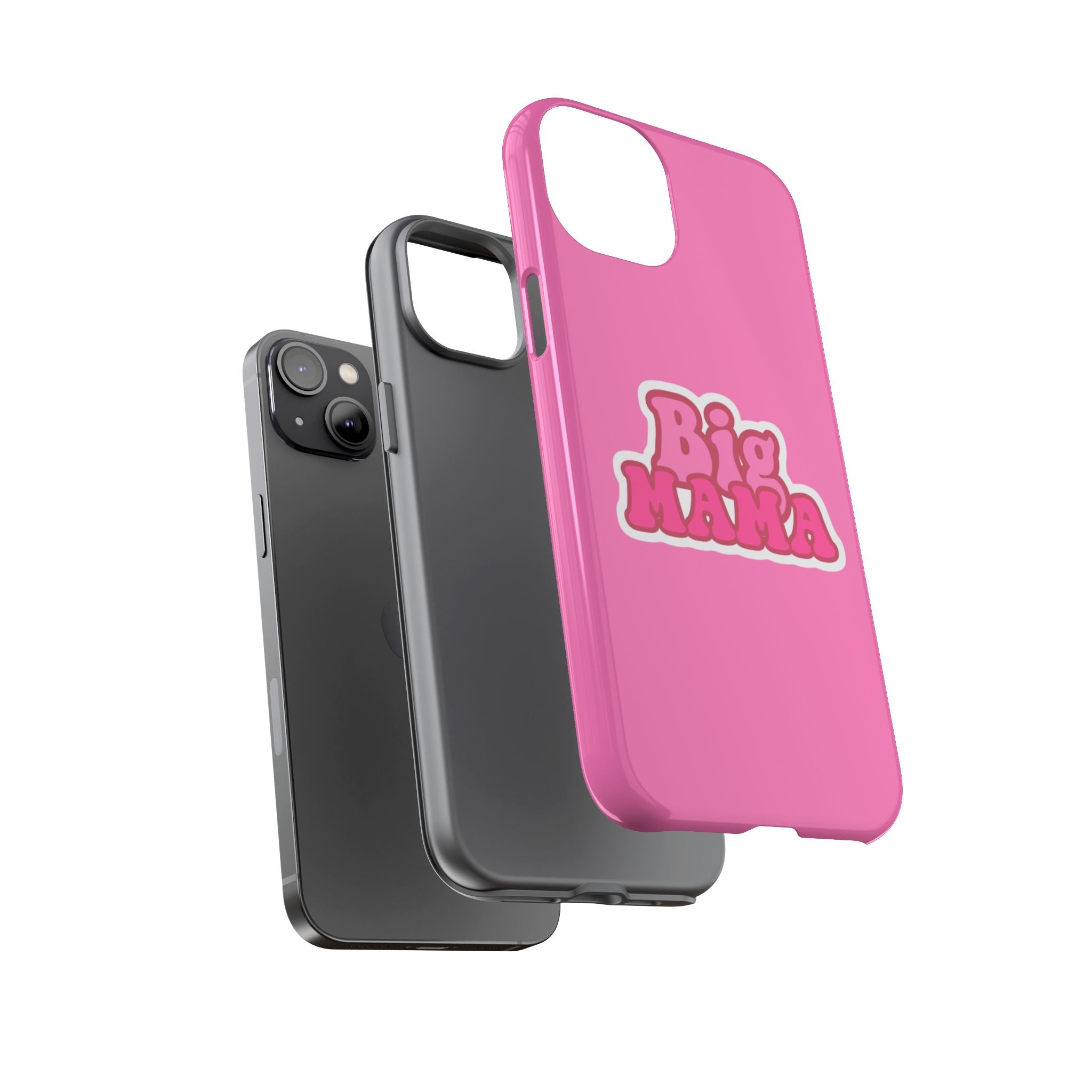Big Mama Phone Case - Cute Pink Tough Case for Moms, Fun Gift for Mother's Day, Stylish Phone Cover, Unique Smartphone Accessory