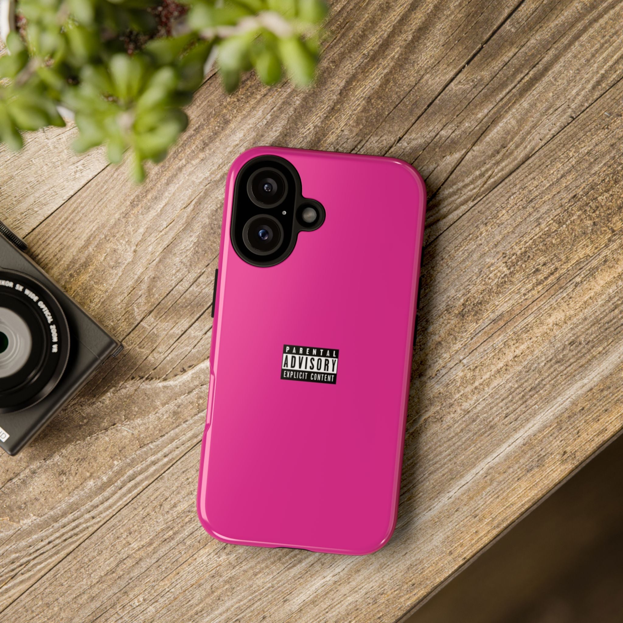 Bold Phone Case, Parental Advisory Phone C'over, Trendy Tech Accessory, Unique Gift for Teens, Vibrant Phone Protection