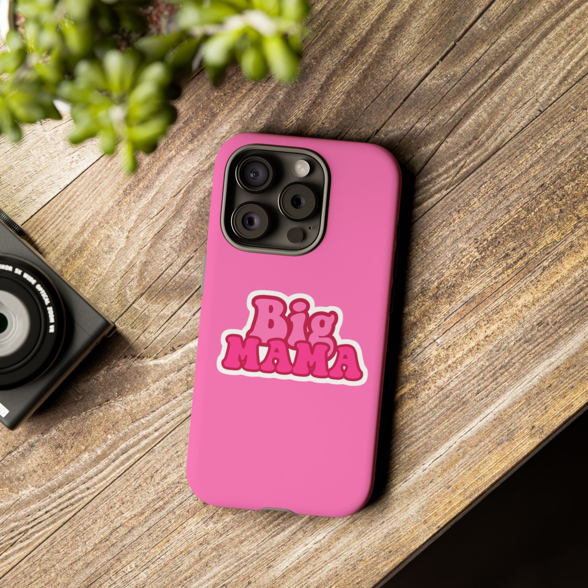 Big Mama Phone Case - Cute Pink Tough Case for Moms, Fun Gift for Mother's Day, Stylish Phone Cover, Unique Smartphone Accessory