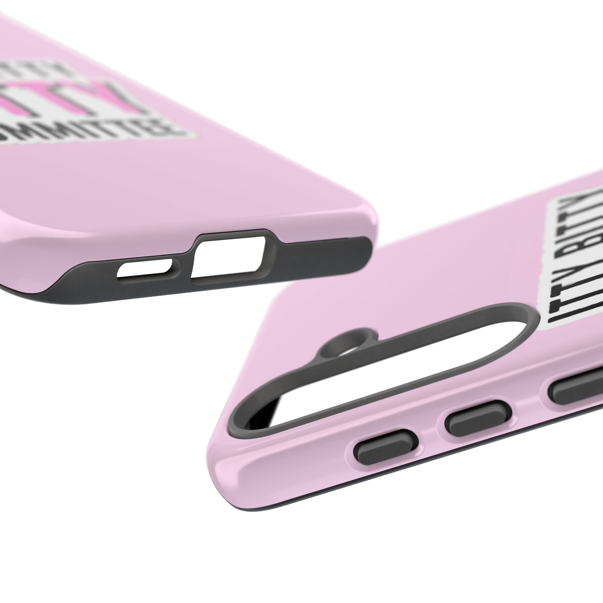 Pink Phone Case with Itty Bitty Titty Committee Design, Funny Phone Cover, Gift for Her, Cute Cellphone Case, Quirky Accessory