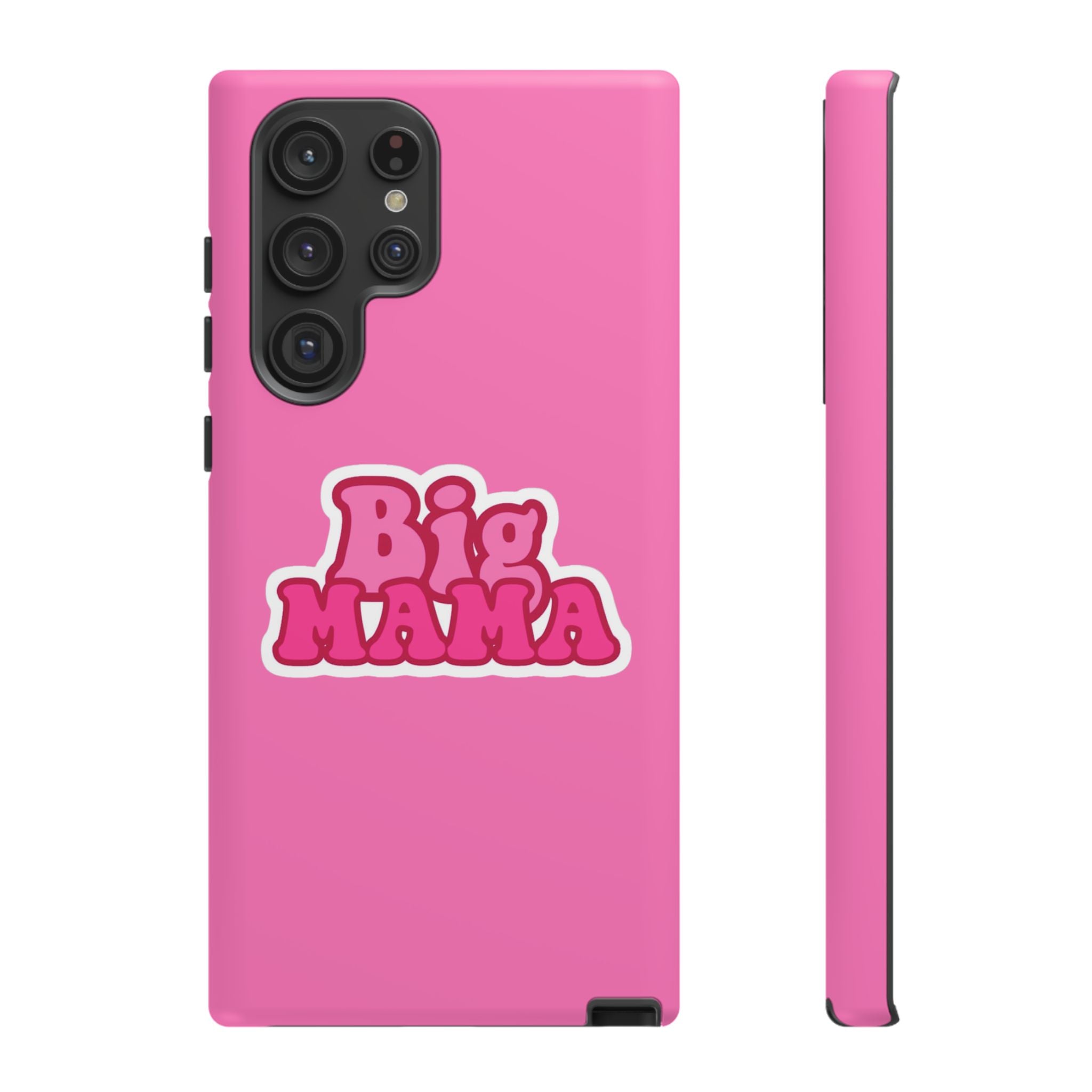 Big Mama Phone Case - Cute Pink Tough Case for Moms, Fun Gift for Mother's Day, Stylish Phone Cover, Unique Smartphone Accessory
