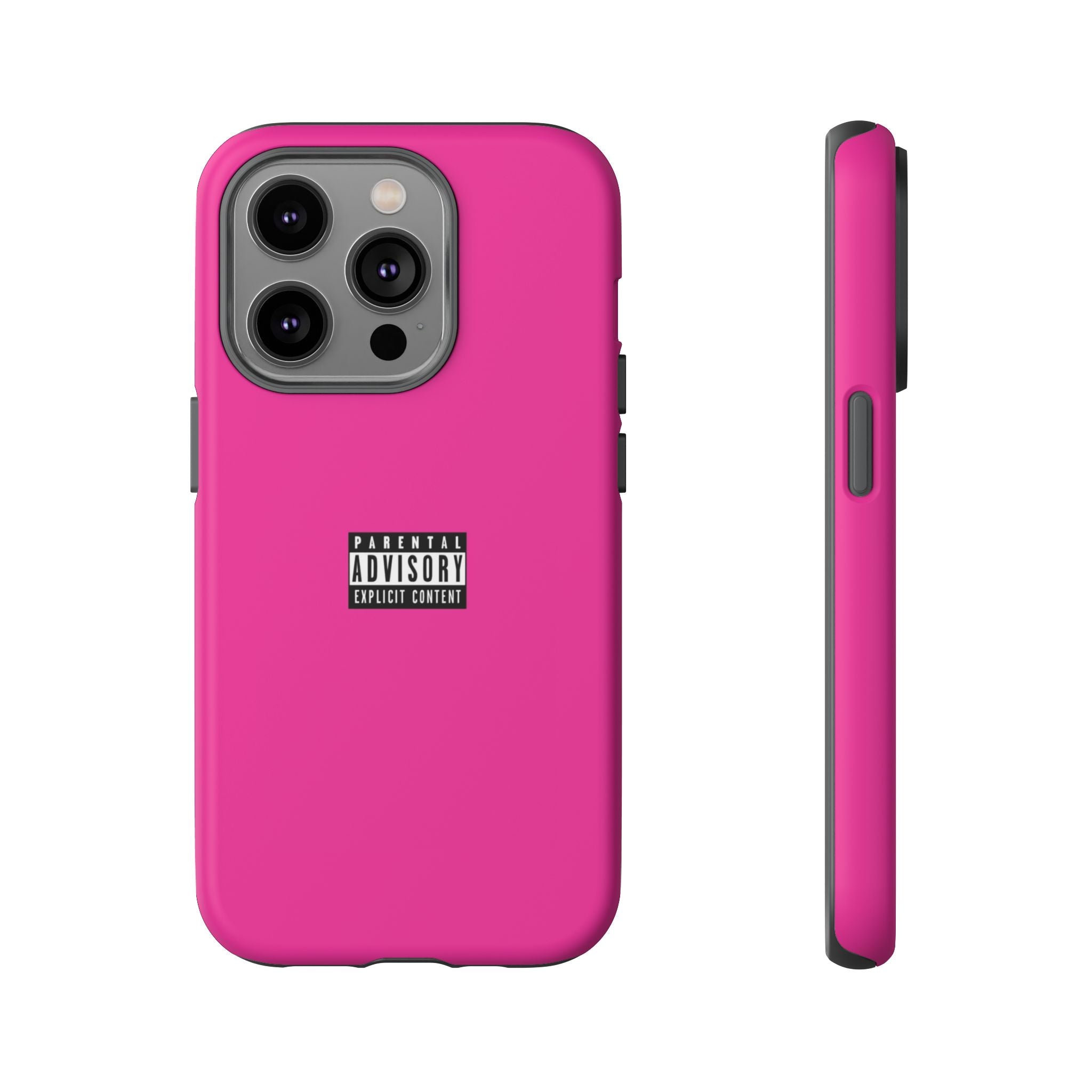 Bold Phone Case, Parental Advisory Phone C'over, Trendy Tech Accessory, Unique Gift for Teens, Vibrant Phone Protection