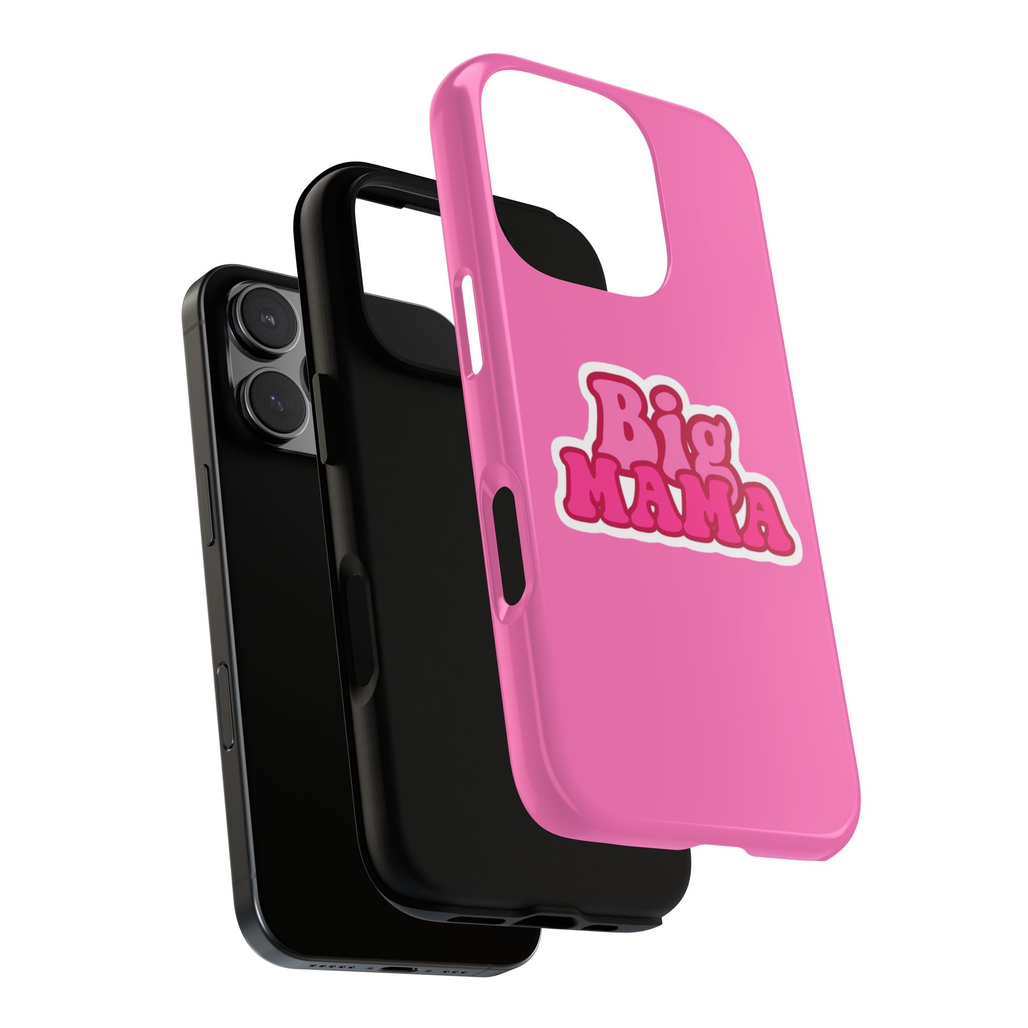 Big Mama Phone Case - Cute Pink Tough Case for Moms, Fun Gift for Mother's Day, Stylish Phone Cover, Unique Smartphone Accessory