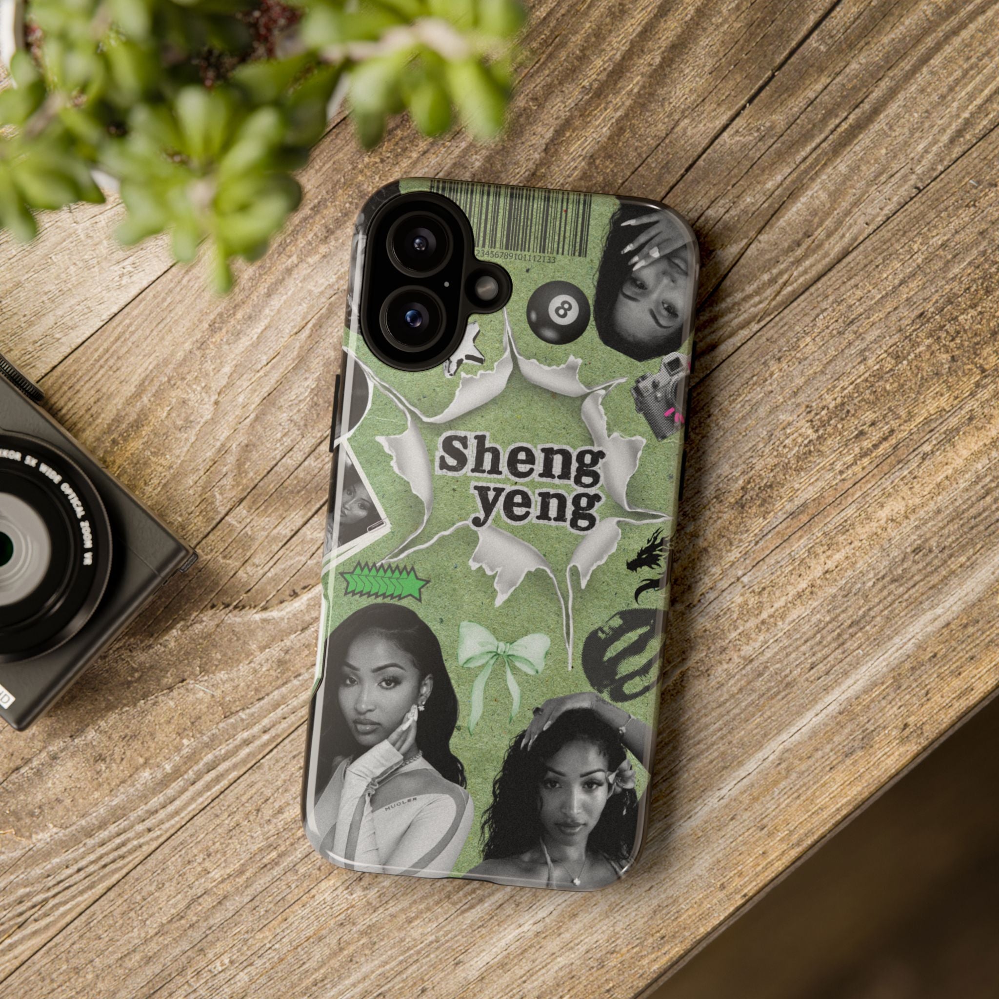 Trendy Phone Case with Unique Black and Green Design, Artistic Phone Cover, Customizable Phone Shell, Vintage Style Case, Gift for [...]
