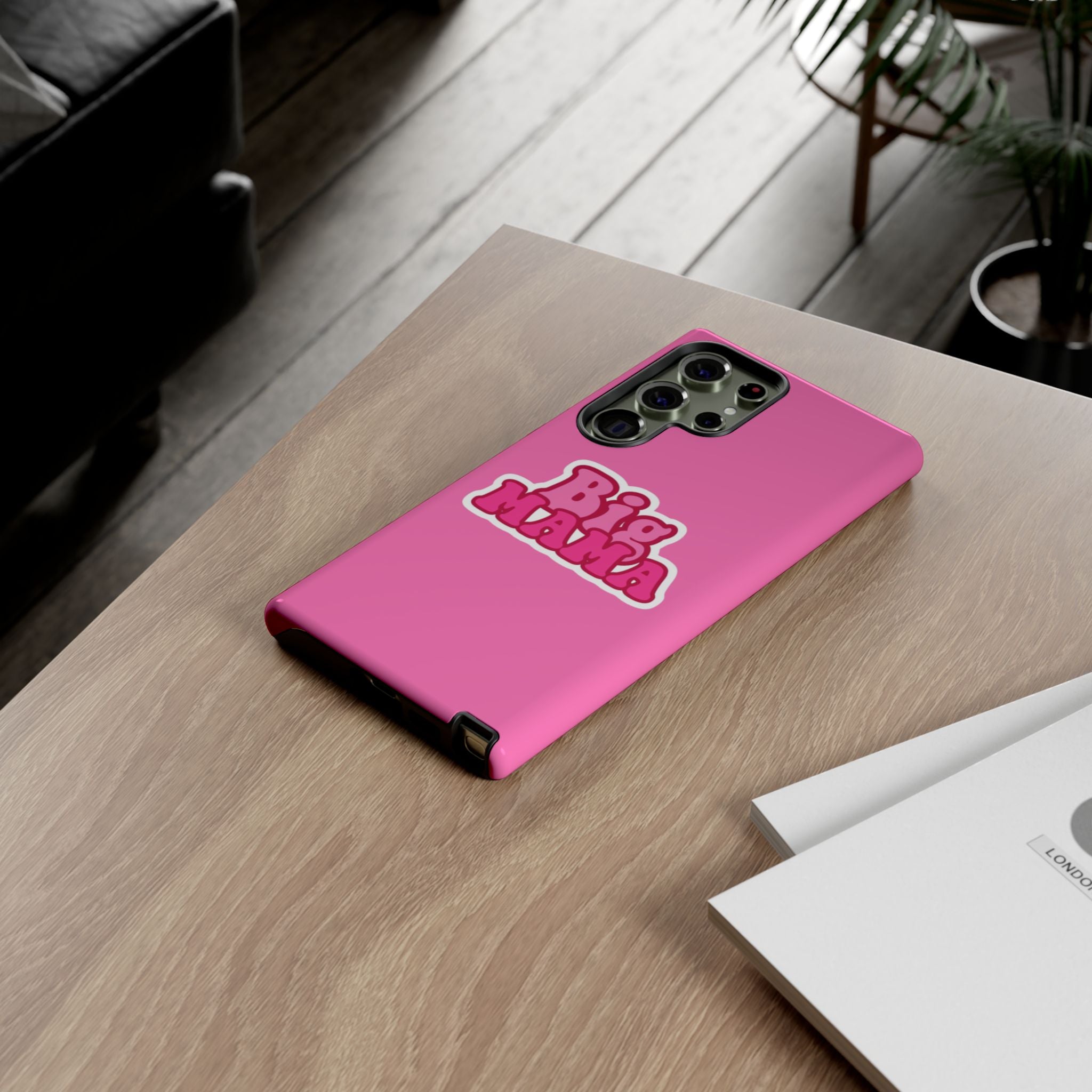 Big Mama Phone Case - Cute Pink Tough Case for Moms, Fun Gift for Mother's Day, Stylish Phone Cover, Unique Smartphone Accessory