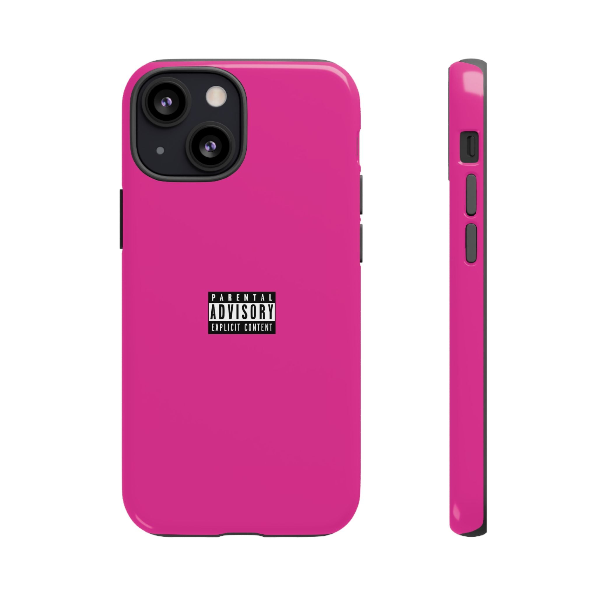 Bold Phone Case, Parental Advisory Phone C'over, Trendy Tech Accessory, Unique Gift for Teens, Vibrant Phone Protection