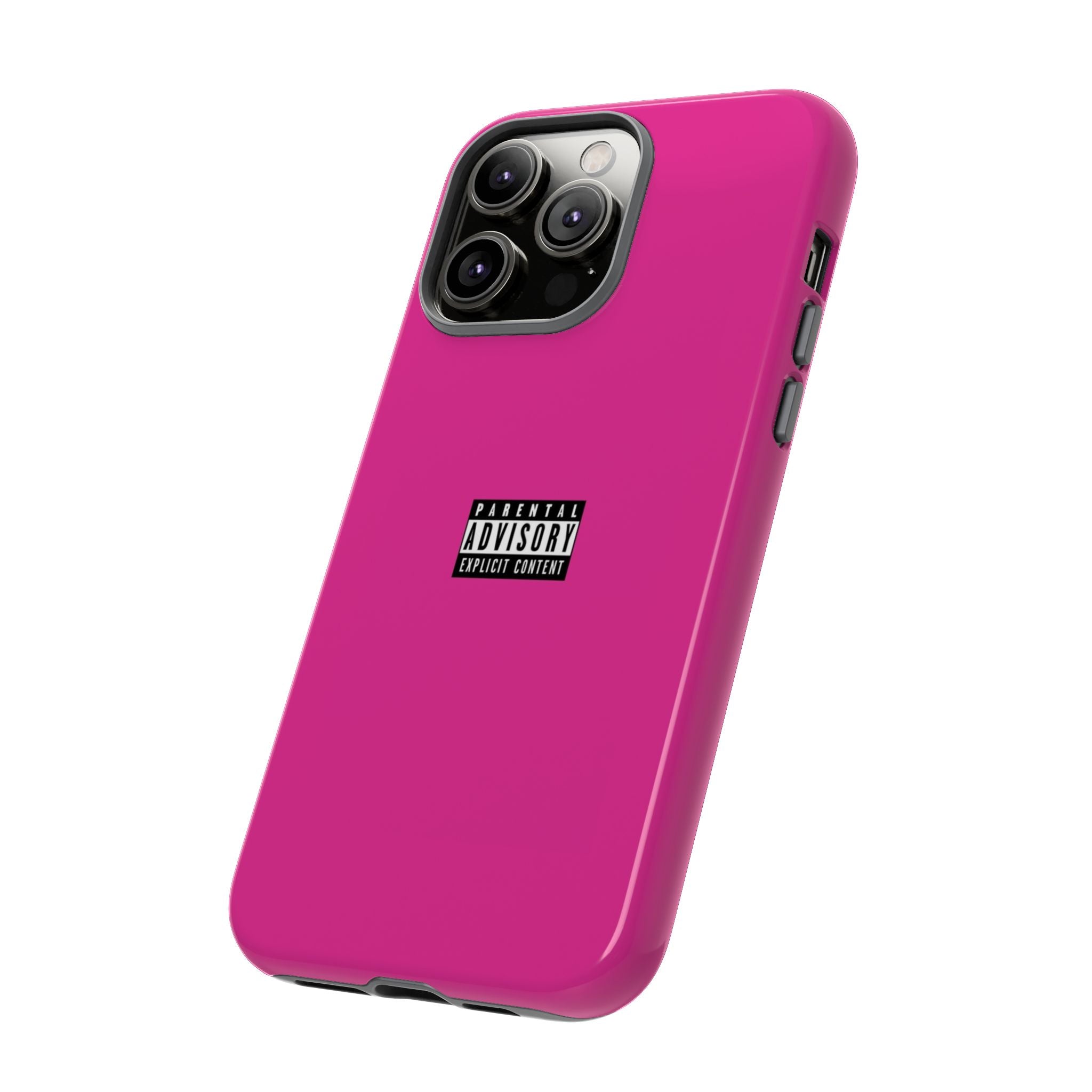 Bold Phone Case, Parental Advisory Phone C'over, Trendy Tech Accessory, Unique Gift for Teens, Vibrant Phone Protection
