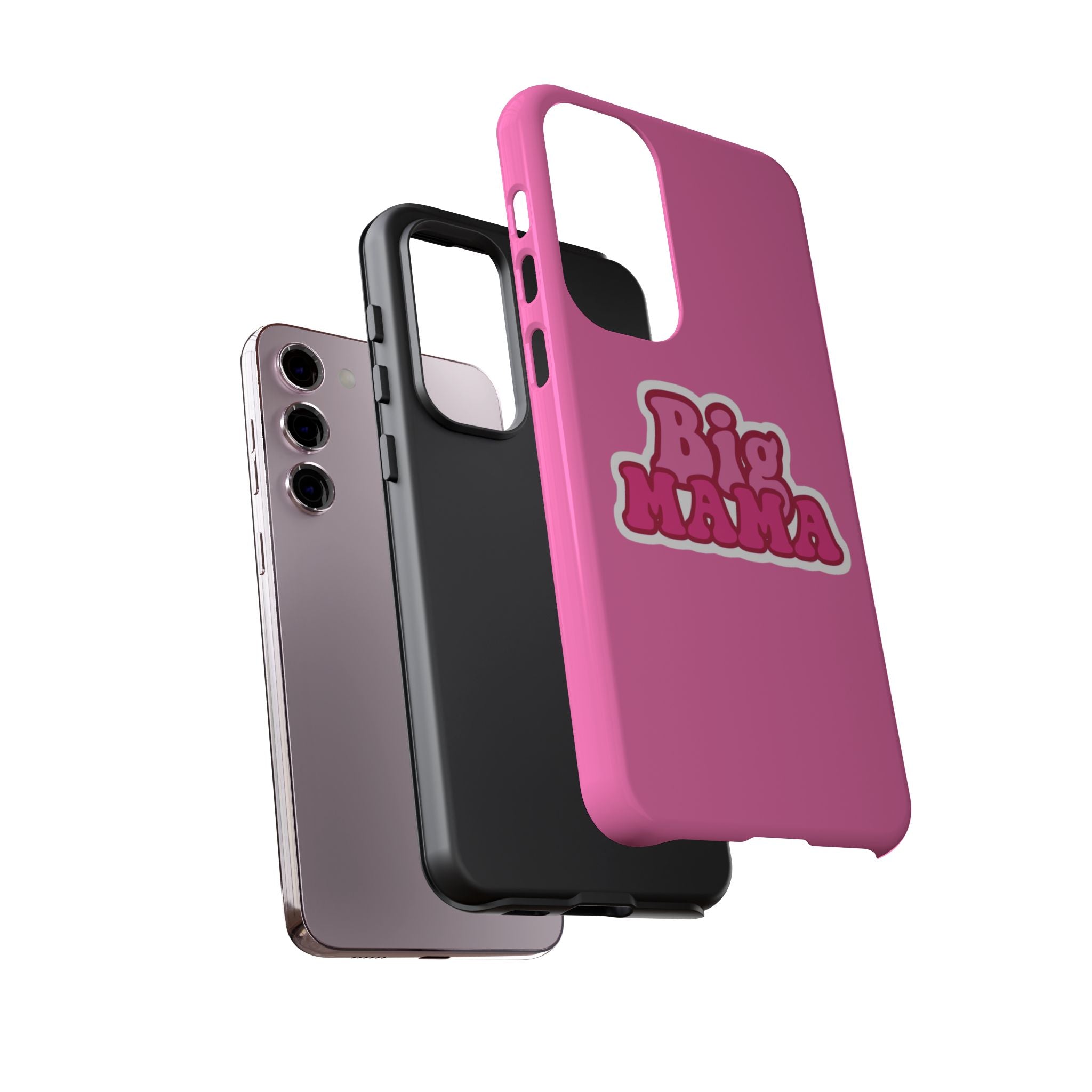 Big Mama Phone Case - Cute Pink Tough Case for Moms, Fun Gift for Mother's Day, Stylish Phone Cover, Unique Smartphone Accessory