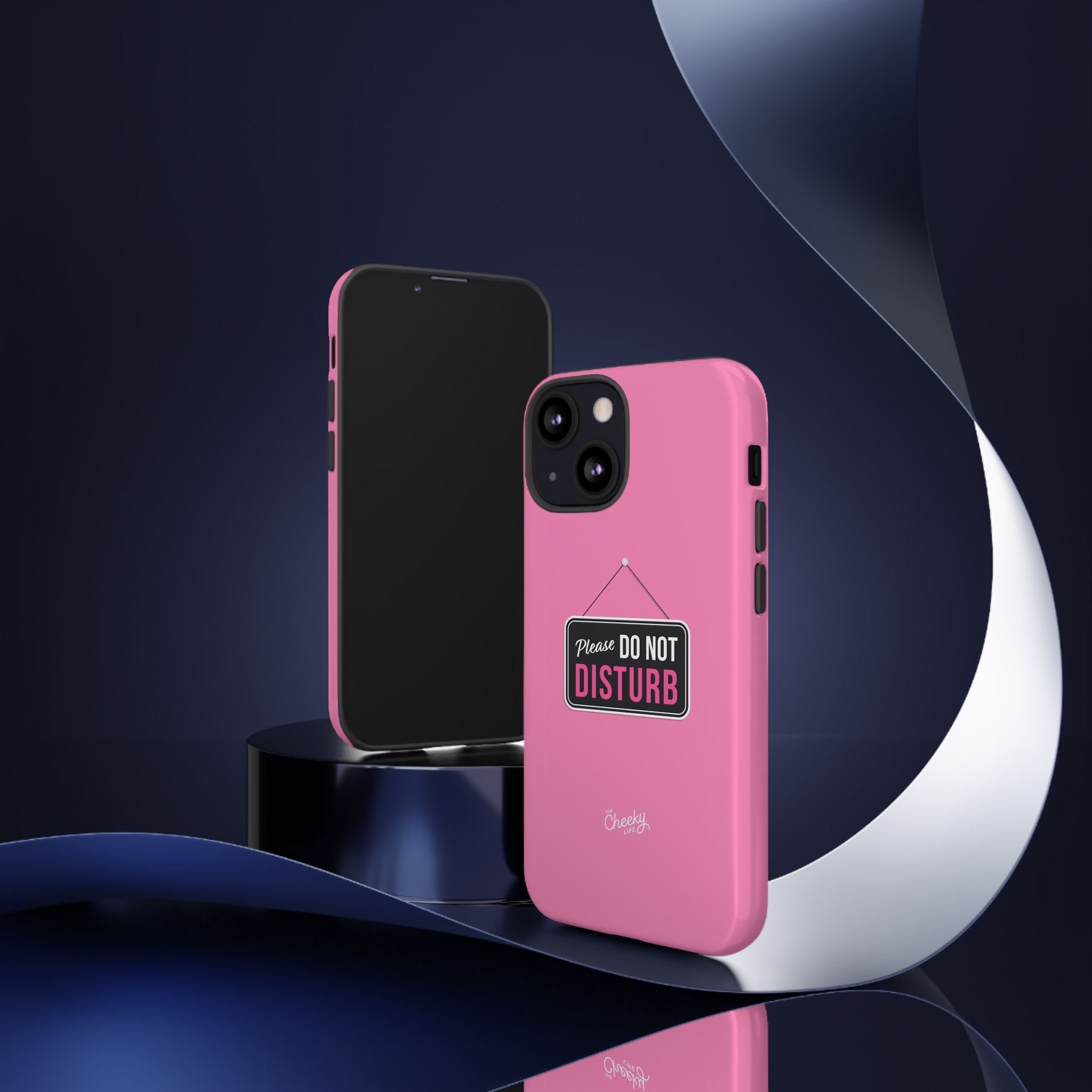 Do Not Disturb Phone Case, Cute Tough Case, Gift for Her, Motivational Tech Accessory, Pink Phone Cover with Attitude