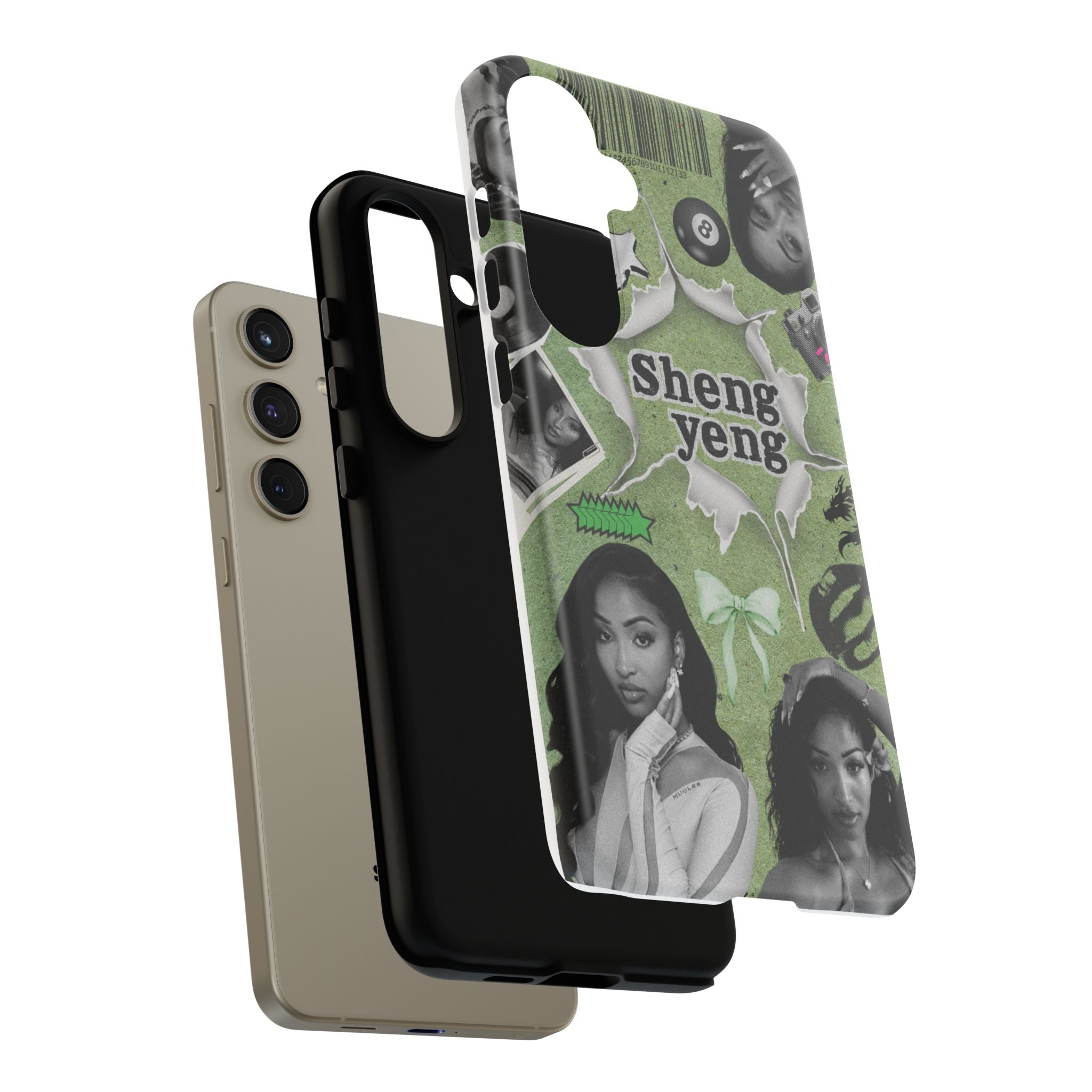 Trendy Phone Case with Unique Black and Green Design, Artistic Phone Cover, Customizable Phone Shell, Vintage Style Case, Gift for [...]