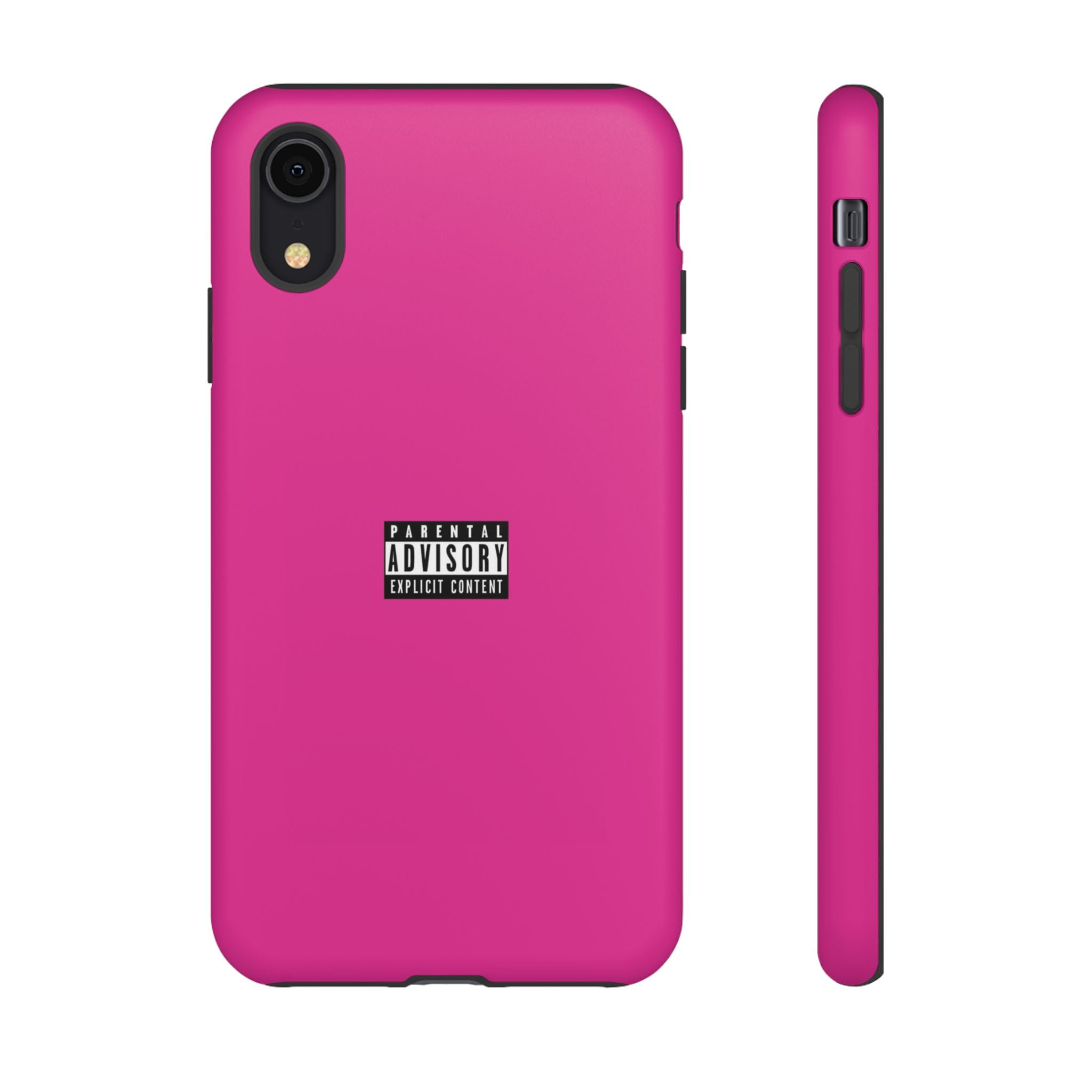 Bold Phone Case, Parental Advisory Phone C'over, Trendy Tech Accessory, Unique Gift for Teens, Vibrant Phone Protection