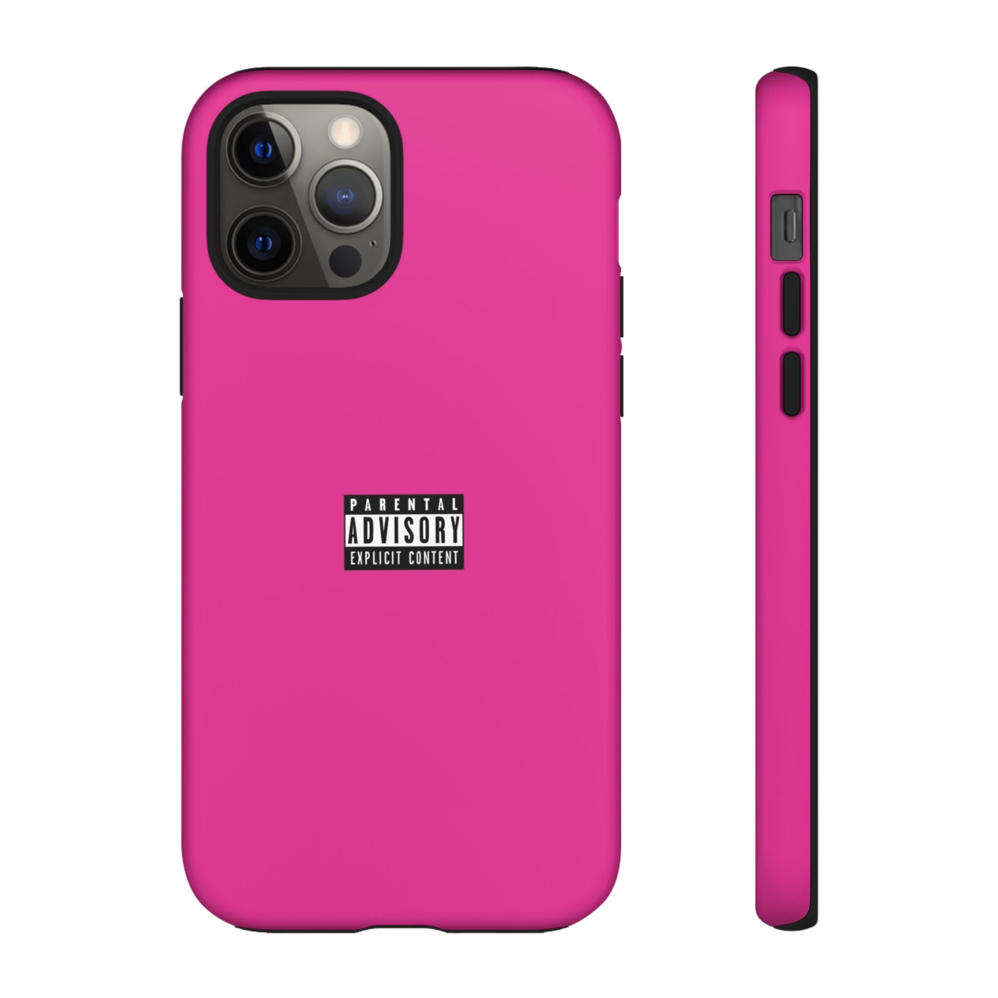 Bold Phone Case, Parental Advisory Phone C'over, Trendy Tech Accessory, Unique Gift for Teens, Vibrant Phone Protection