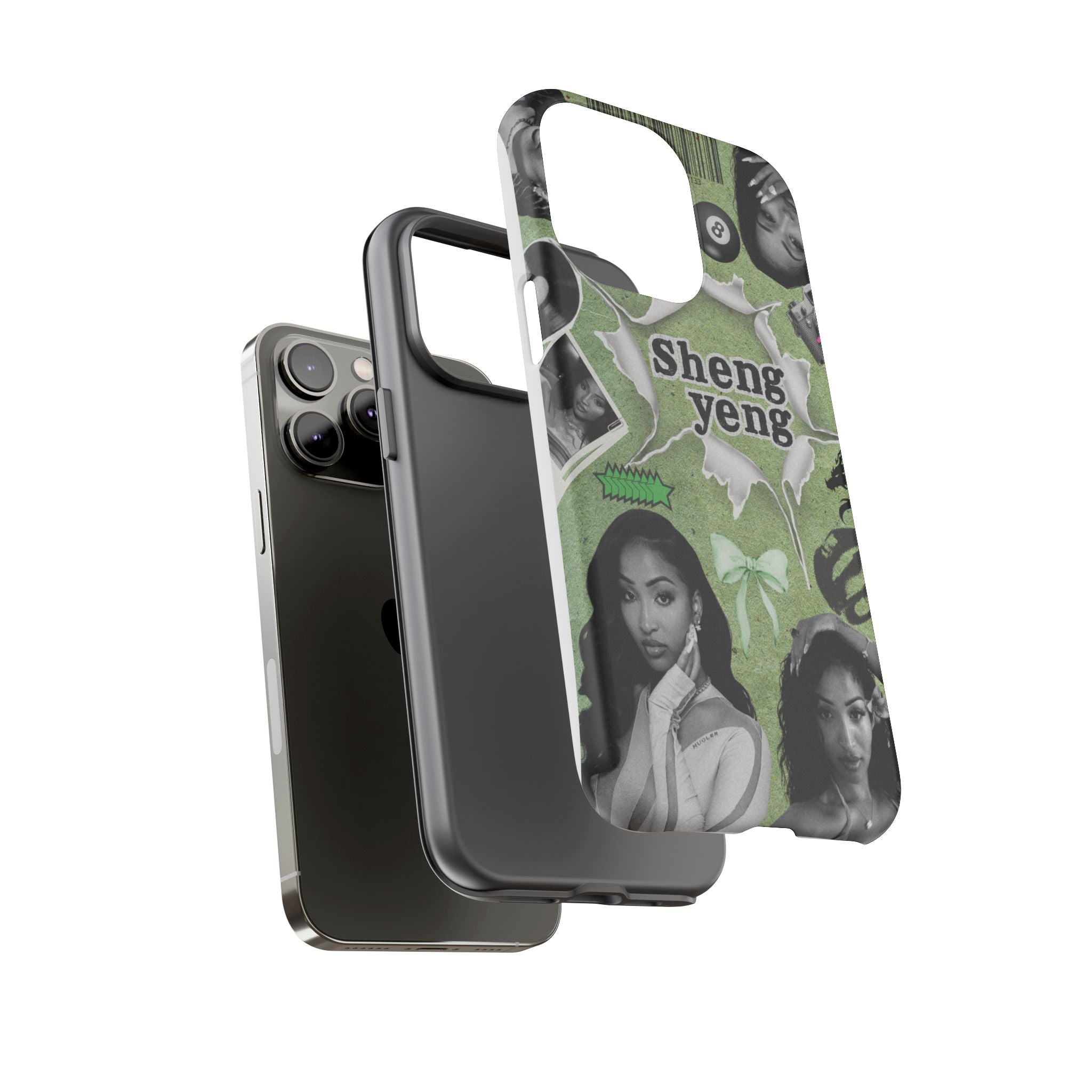 Trendy Phone Case with Unique Black and Green Design, Artistic Phone Cover, Customizable Phone Shell, Vintage Style Case, Gift for [...]