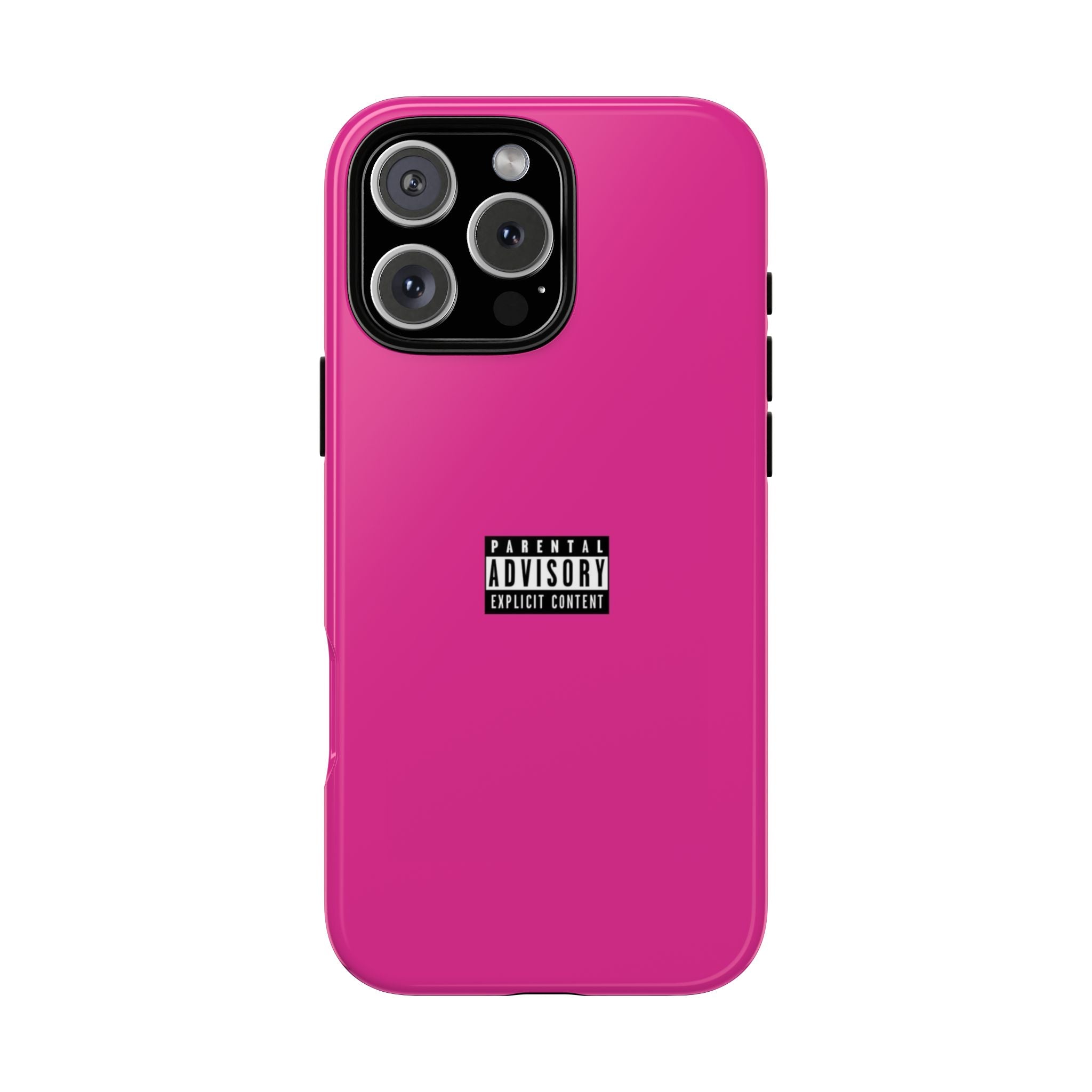 Bold Phone Case, Parental Advisory Phone C'over, Trendy Tech Accessory, Unique Gift for Teens, Vibrant Phone Protection